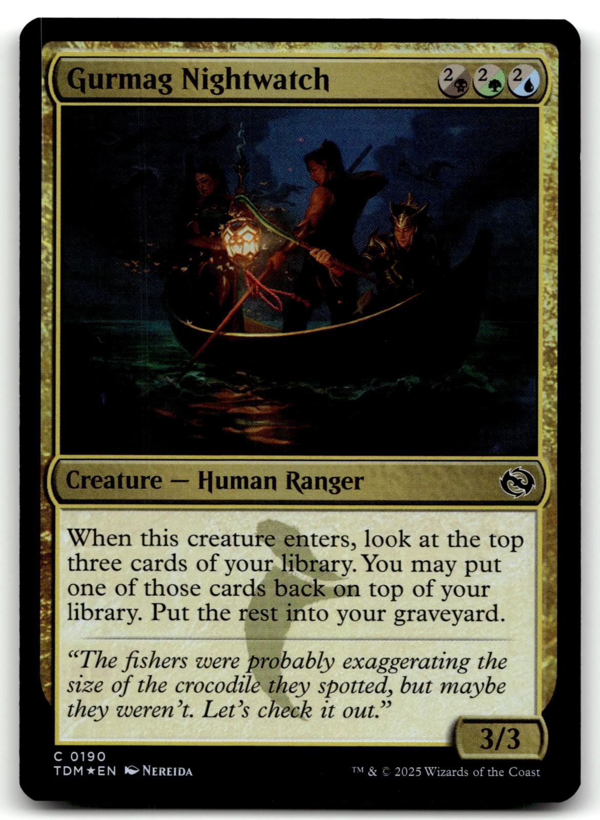 Gurmag Nightwatch 190 Common Tarkir: Dragonstorm Magic: The Gathering Foil NM