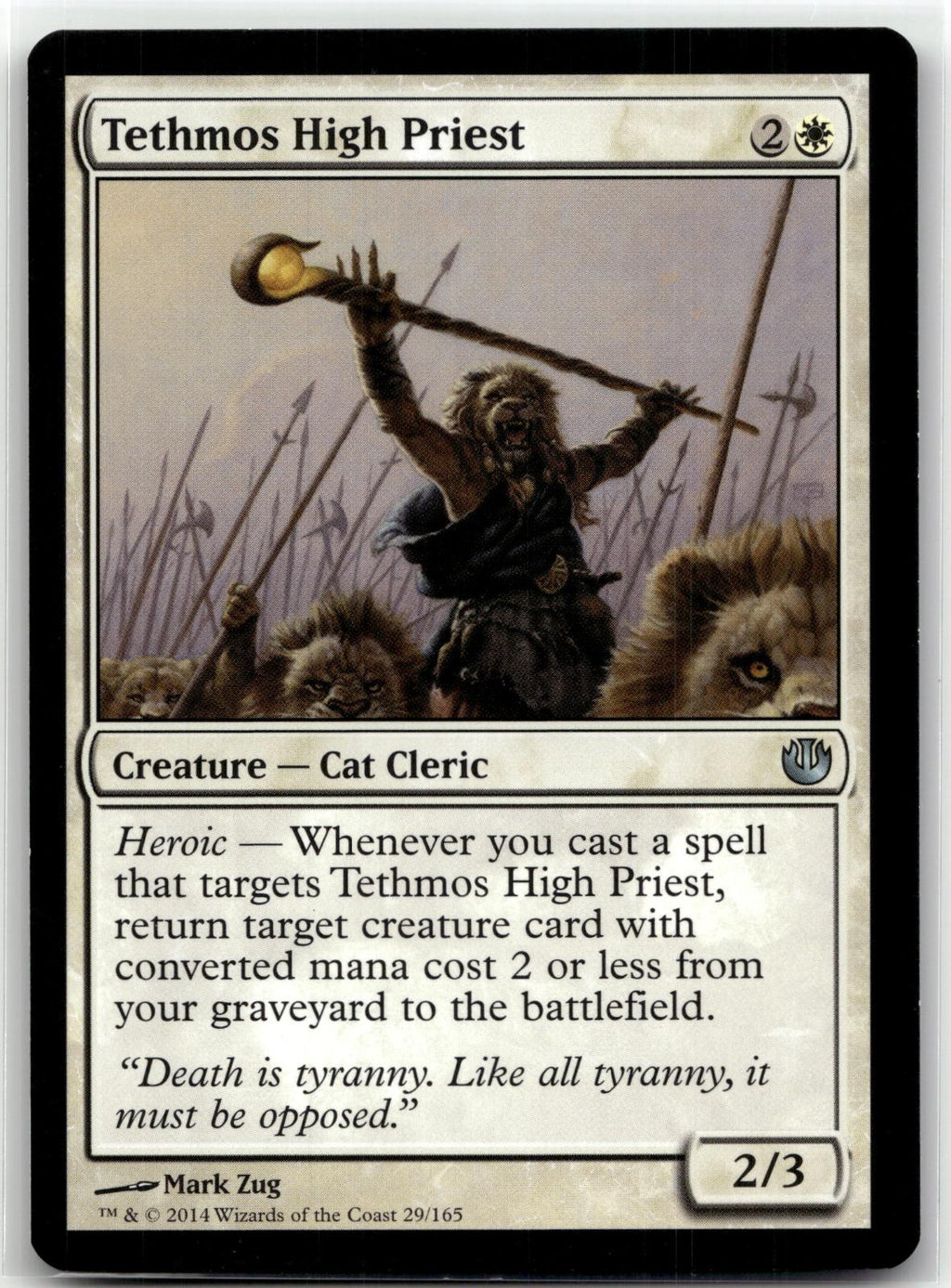Tethmos High Priest 29 Uncommon Journey Into Nyx Magic: The Gathering Near Mint