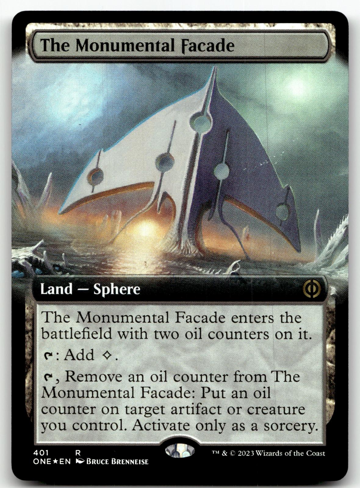 The Monumental Facade (Extended Art) 401 Phyrexia: All Will Be One Magic: The Gathering Foil NM