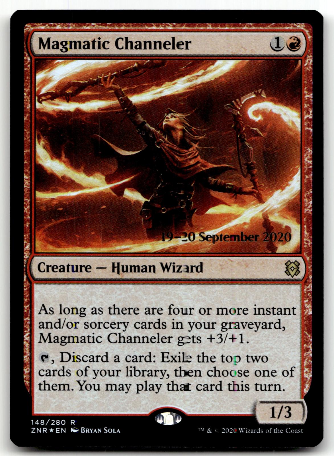 Magmatic Channeler 148 Rare Zendikar Rising Magic: The Gathering Foil Near Mint