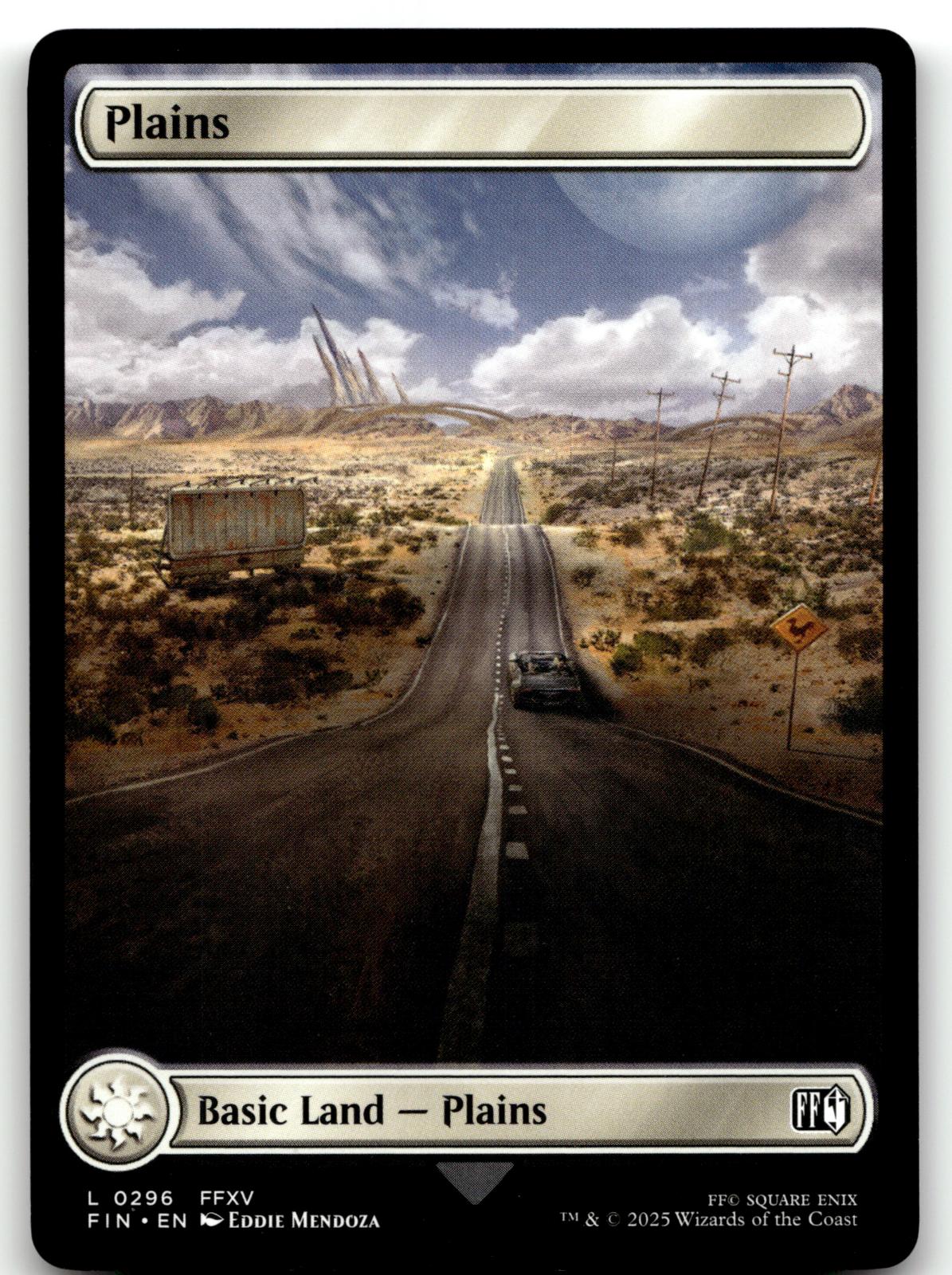 Plains (0296) 296 Land FINAL FANTASY Magic: The Gathering Near Mint