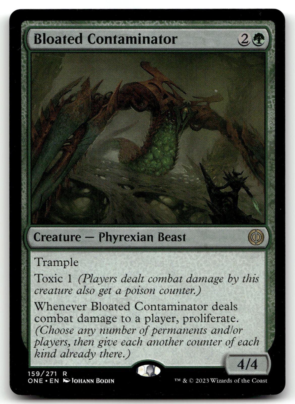 Bloated Contaminator 159 Rare Phyrexia: All Will Be One Magic: The Gathering NM