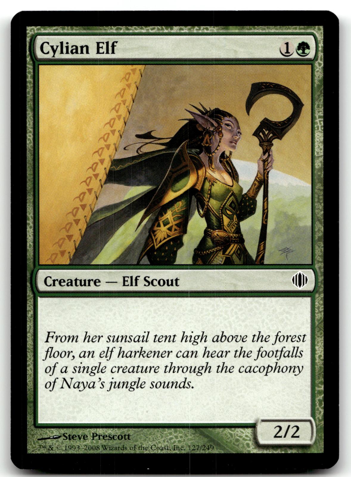 Cylian Elf 127 Common Shards of Alara Magic: The Gathering Near Mint