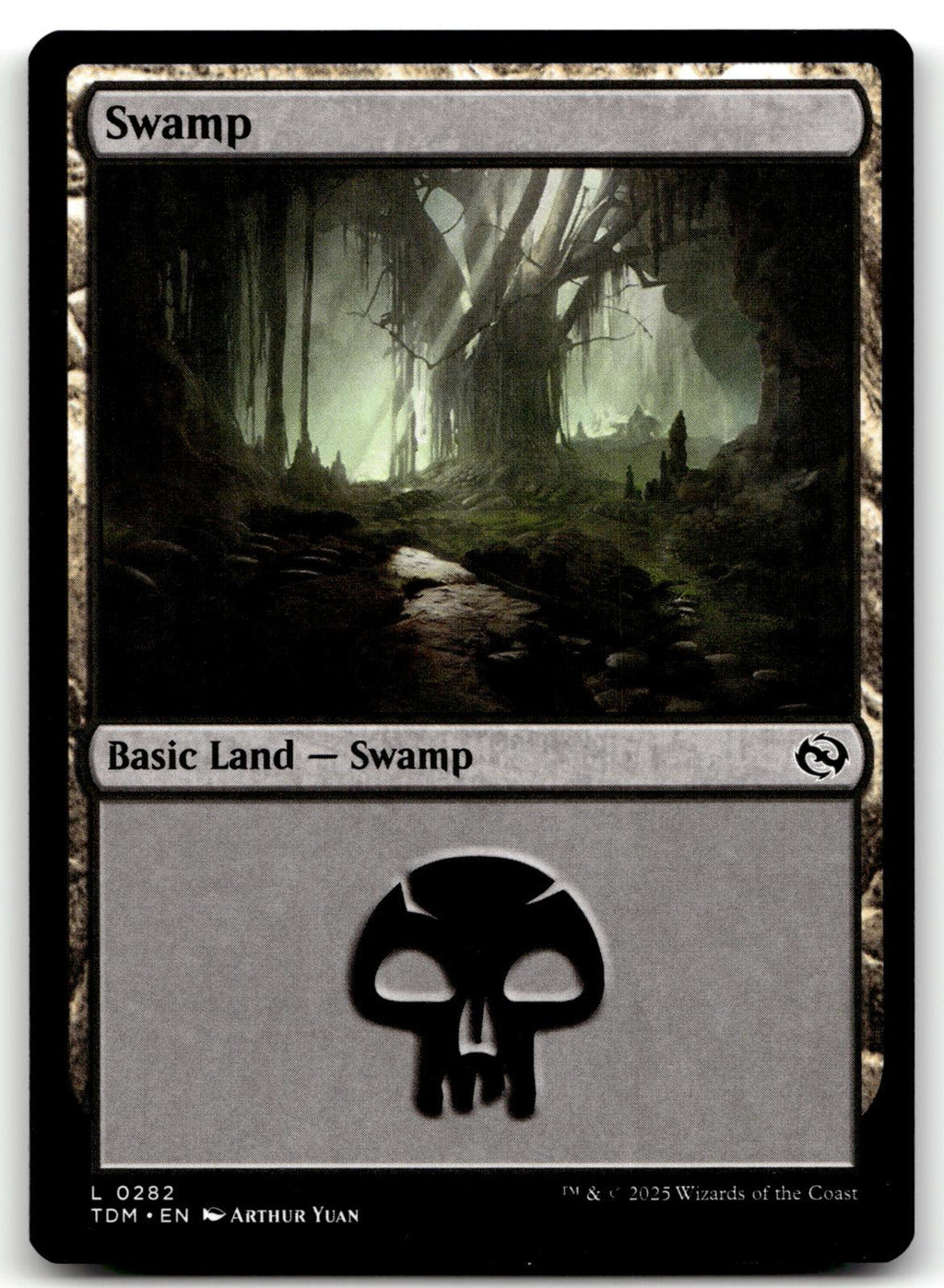 Swamp (0282) 282 Land Tarkir: Dragonstorm Magic: The Gathering Near Mint