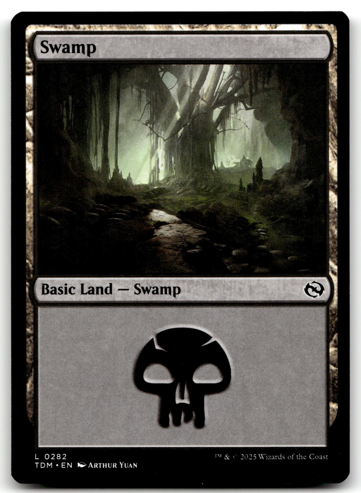 Swamp (0282) 282 Land Tarkir: Dragonstorm Magic: The Gathering Near Mint