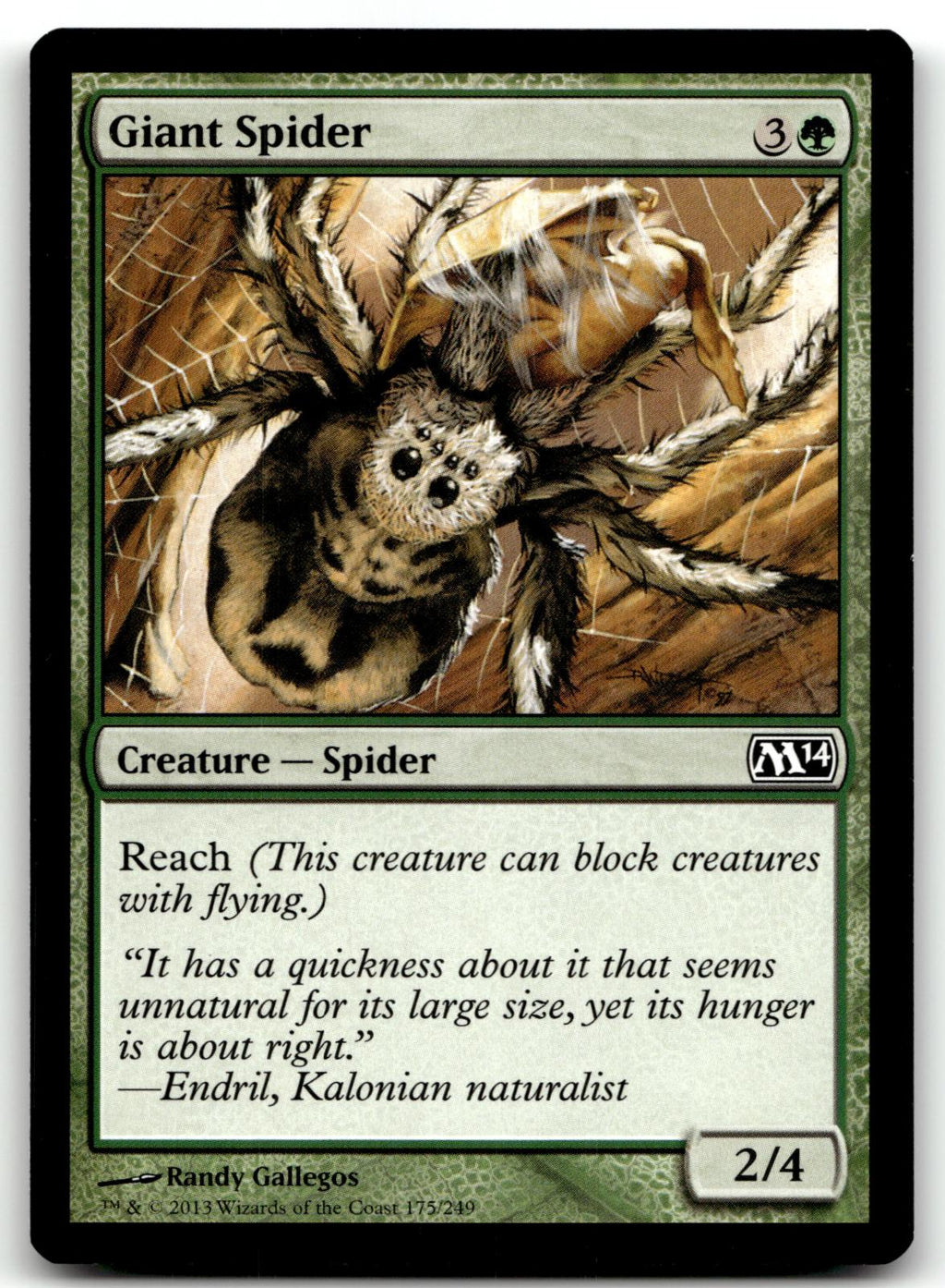 Giant Spider 175 Common Magic 2014 (M14) Magic: The Gathering Near Mint