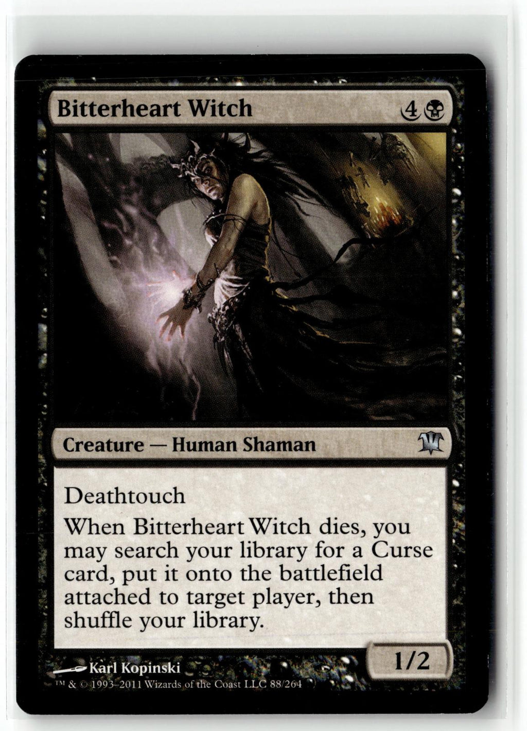 Bitterheart Witch 88 Uncommon Innistrad Magic: The Gathering Near Mint
