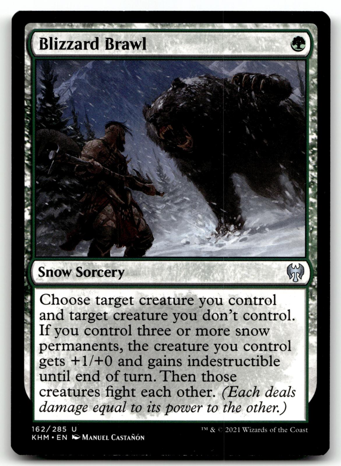 Blizzard Brawl 162 Uncommon Kaldheim Magic: The Gathering Near Mint