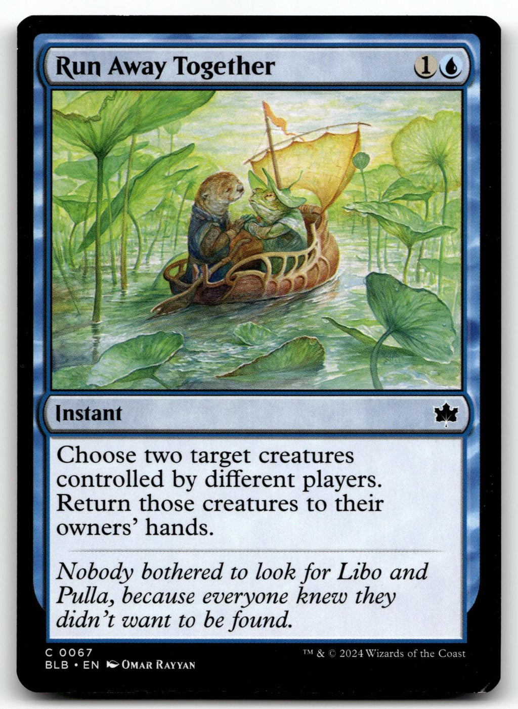 Run Away Together 67 Common Bloomburrow Magic: The Gathering Near Mint