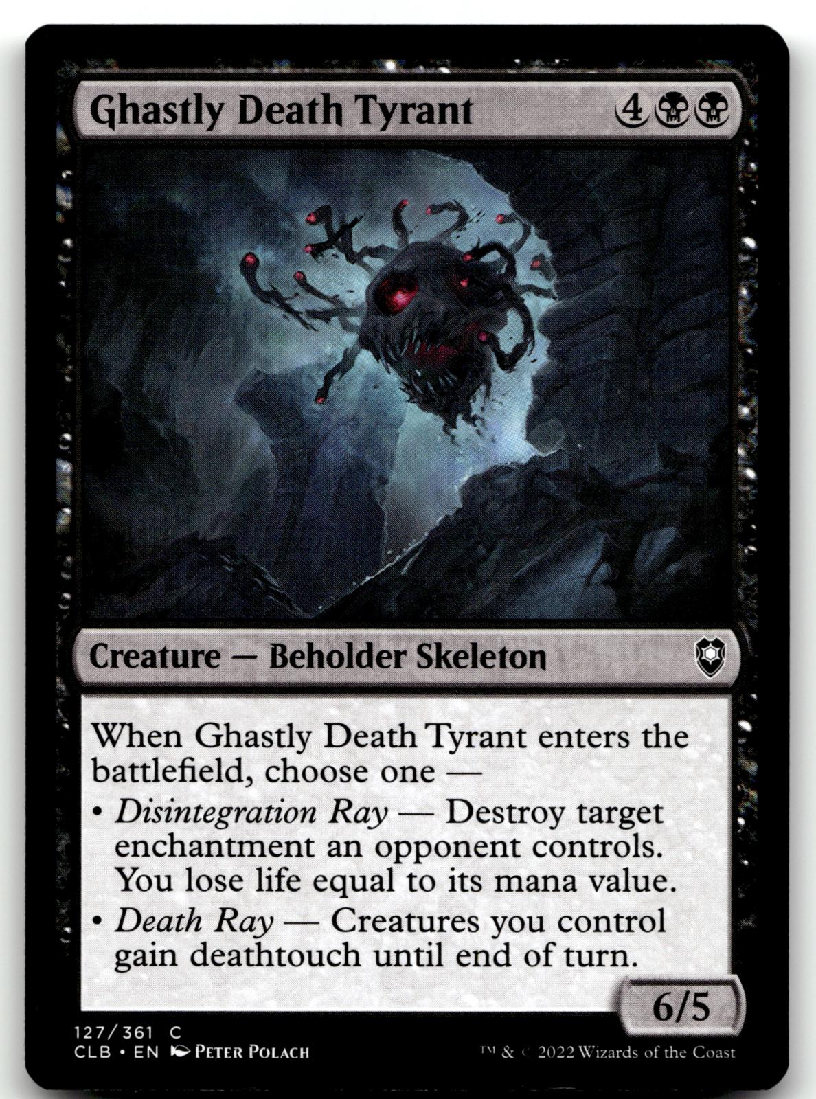 Ghastly Death Tyrant 127 Commander Legends: Battle for Baldur's Gate Magic: The Gathering NM