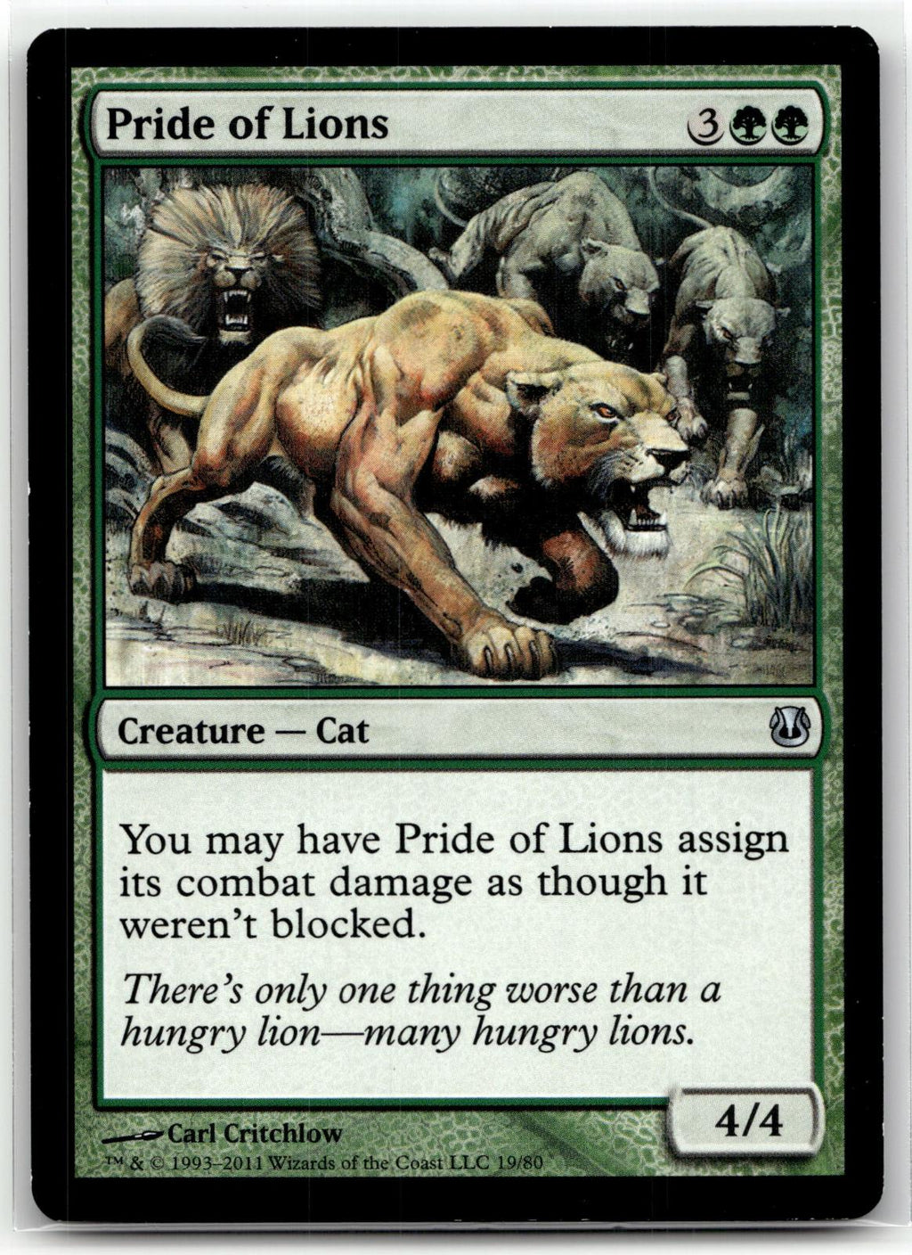 Pride of Lions 19 Duel Decks: Ajani vs. Nicol Bolas Magic: The Gathering NM