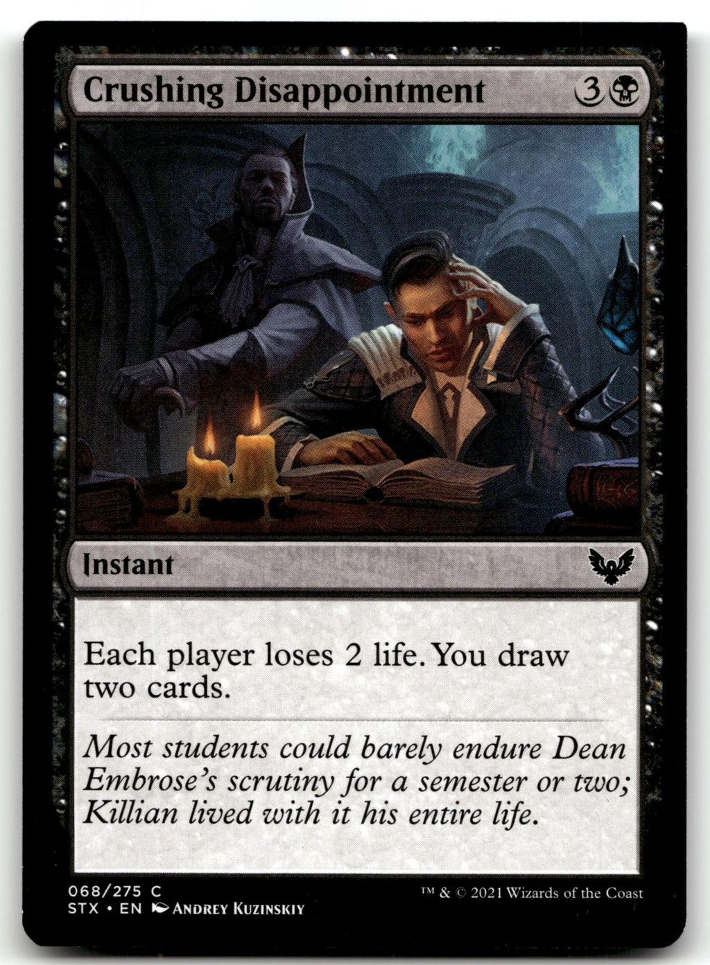 Crushing Disappointment 68 Strixhaven: School of Mages Magic: The Gathering NM