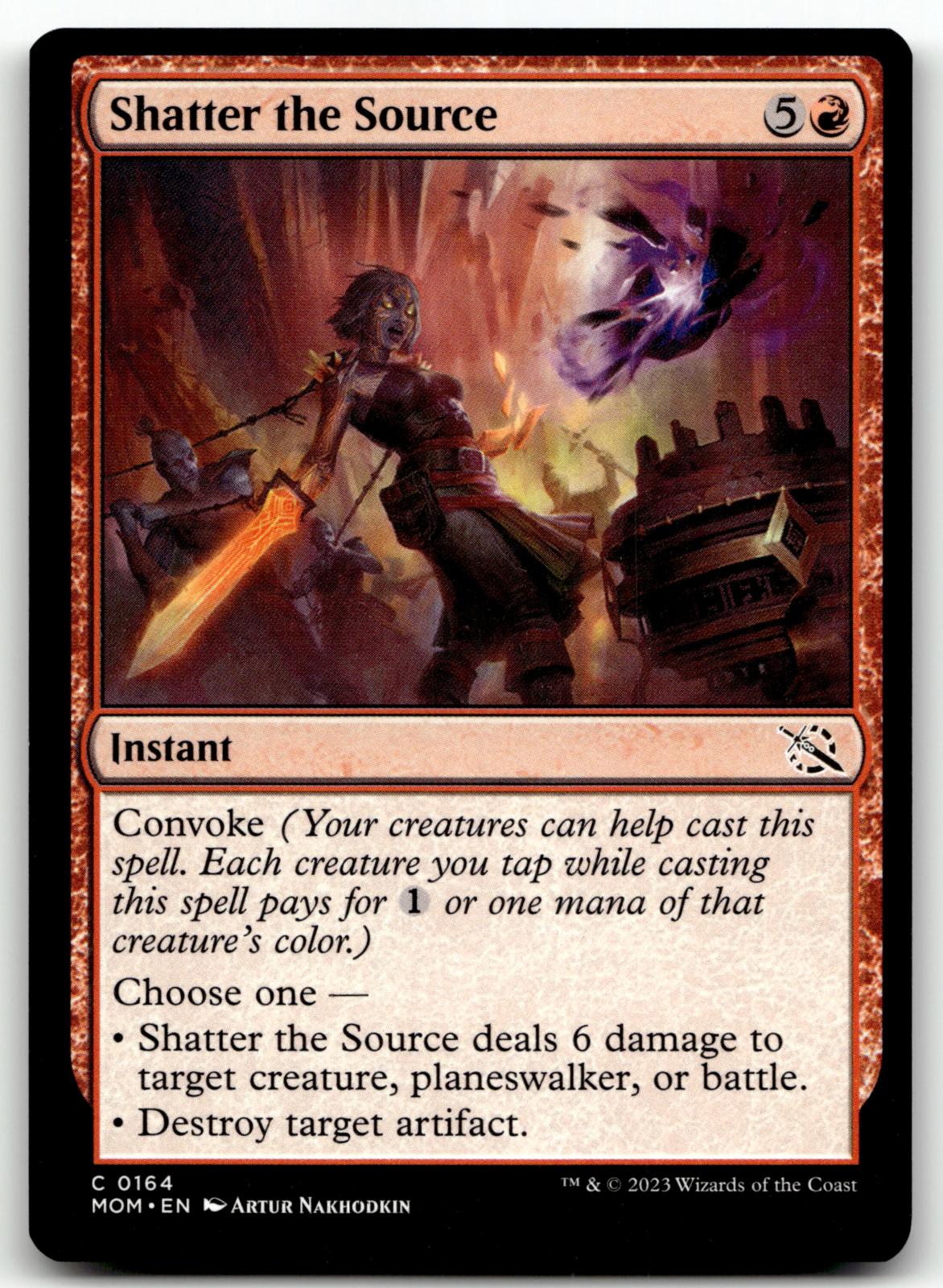 Shatter the Source 164 Common March of the Machine Magic: The Gathering NM
