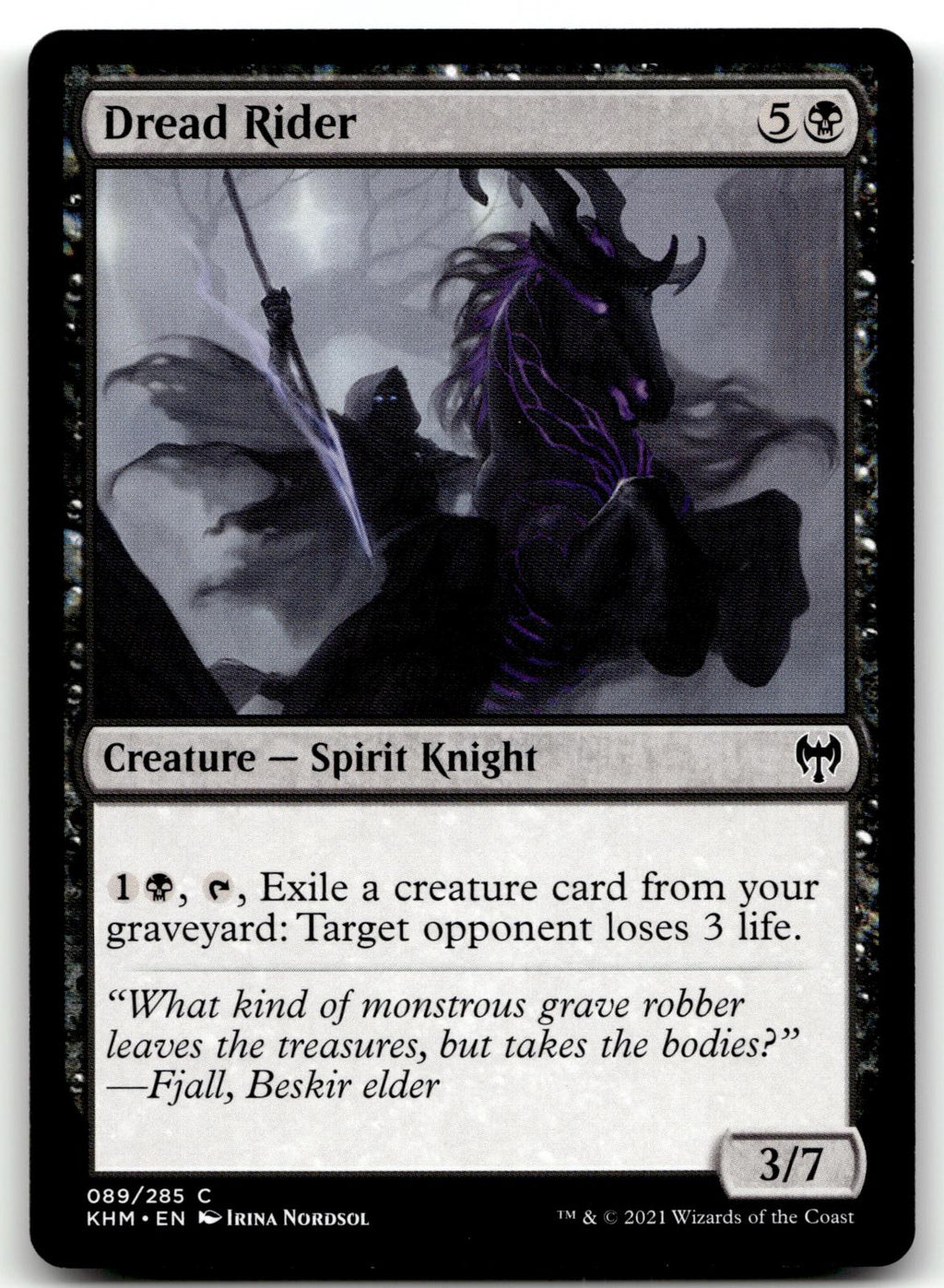 Dread Rider 89 Common Kaldheim Magic: The Gathering Near Mint