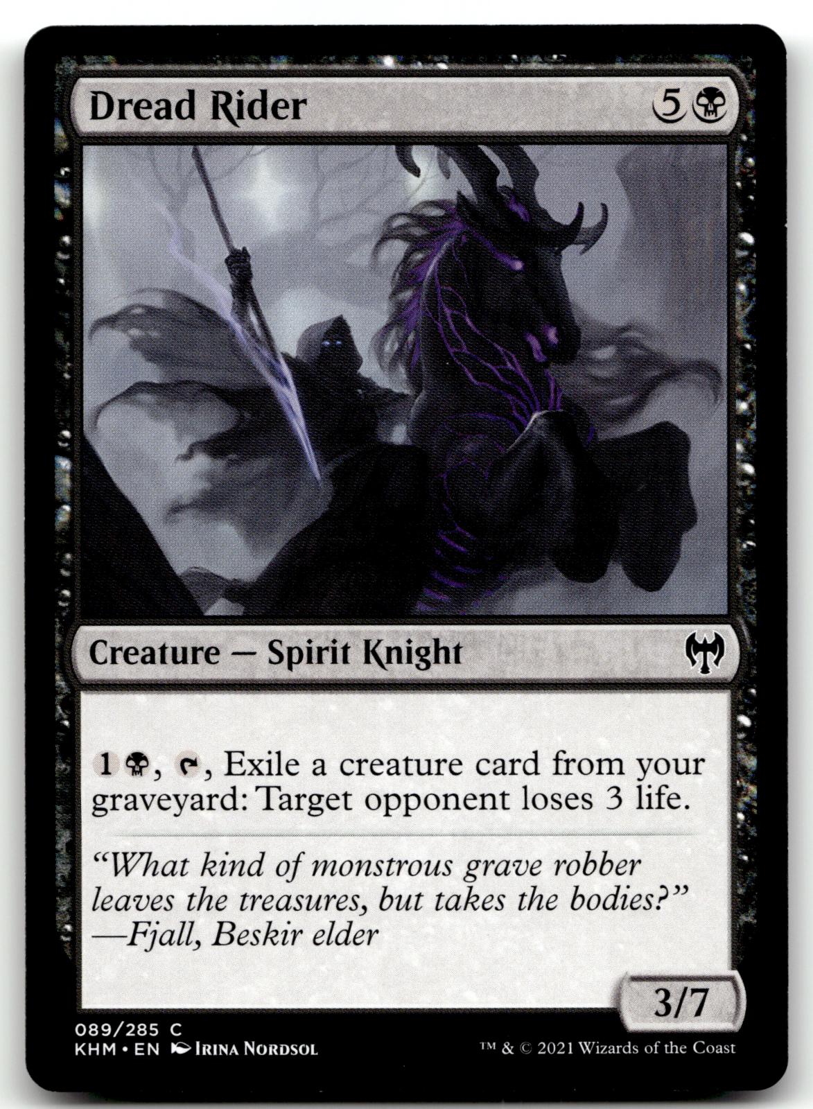 Dread Rider 89 Common Kaldheim Magic: The Gathering Near Mint