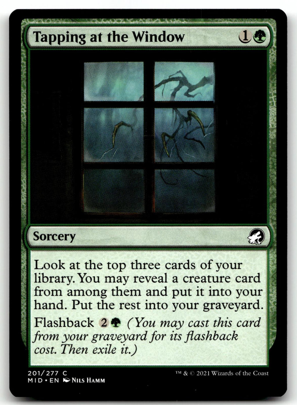 Tapping at the Window 201 Innistrad: Midnight Hunt Magic: The Gathering NM
