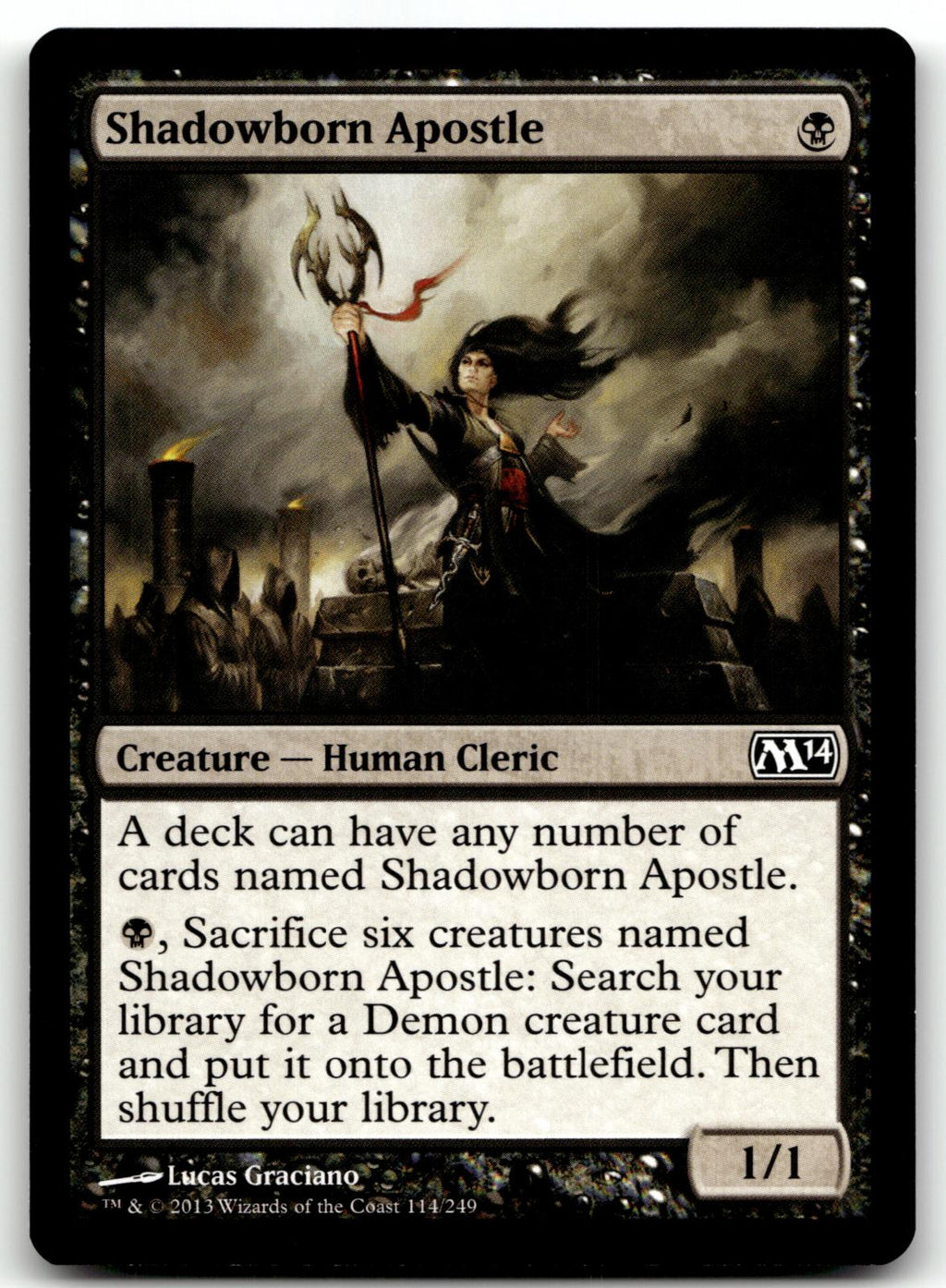 Shadowborn Apostle 114 Common Magic 2014 (M14) Magic: The Gathering Near Mint