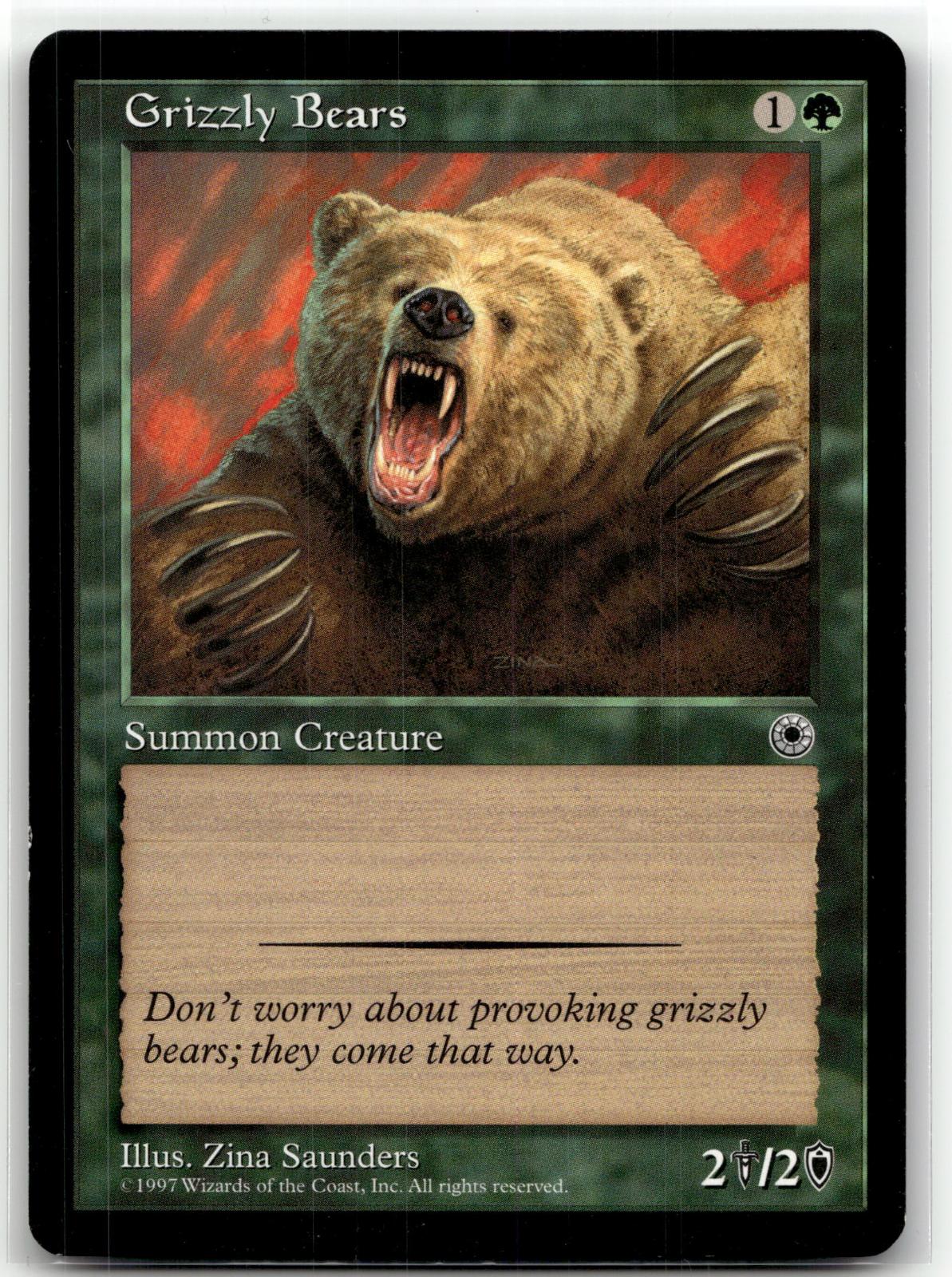 Grizzly Bears Common Portal Magic: The Gathering Near Mint