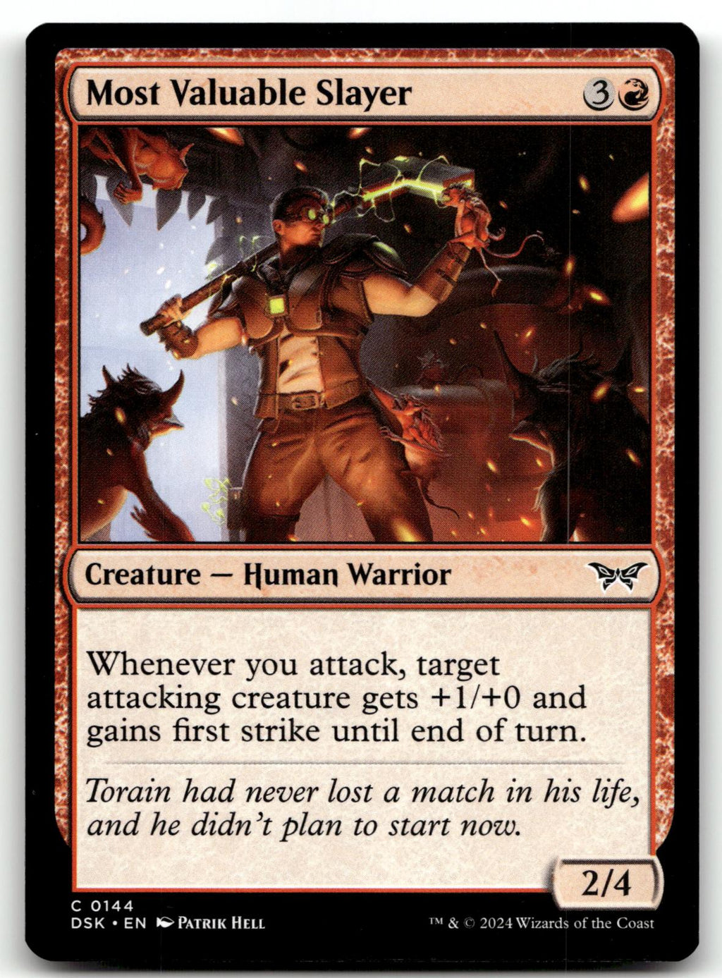 Most Valuable Slayer 144 Duskmourn: House of Horror Magic: The Gathering NM