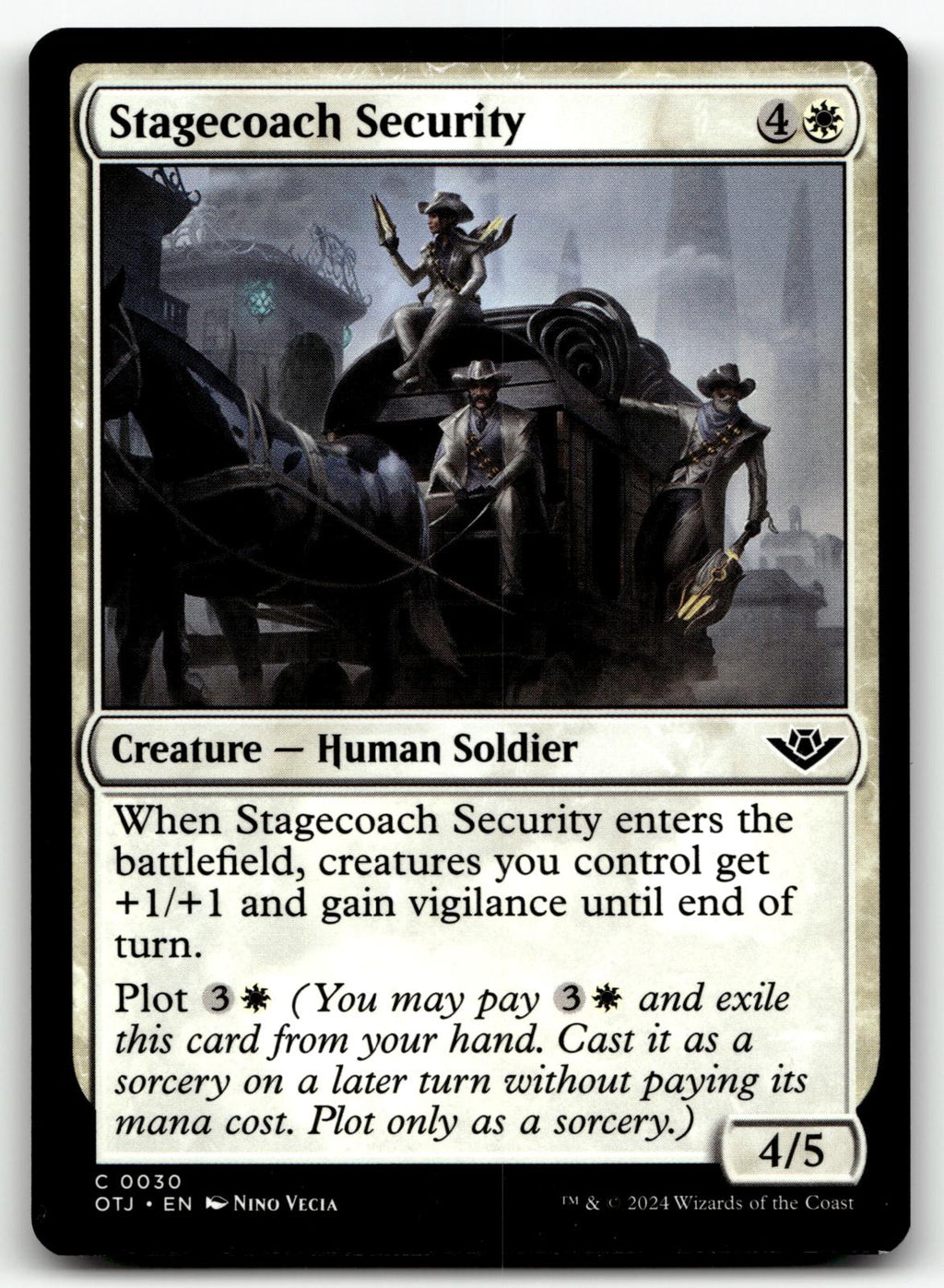 Stagecoach Security 30 Outlaws of Thunder Junction Magic: The Gathering Foil NM