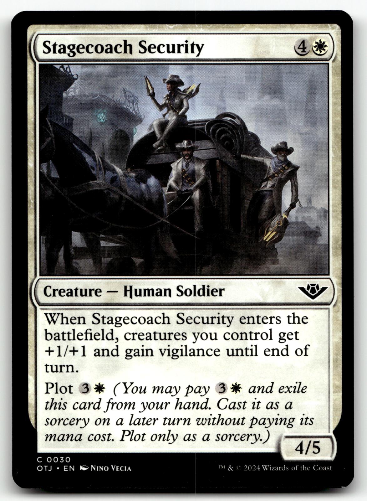 Stagecoach Security 30 Outlaws of Thunder Junction Magic: The Gathering Foil NM