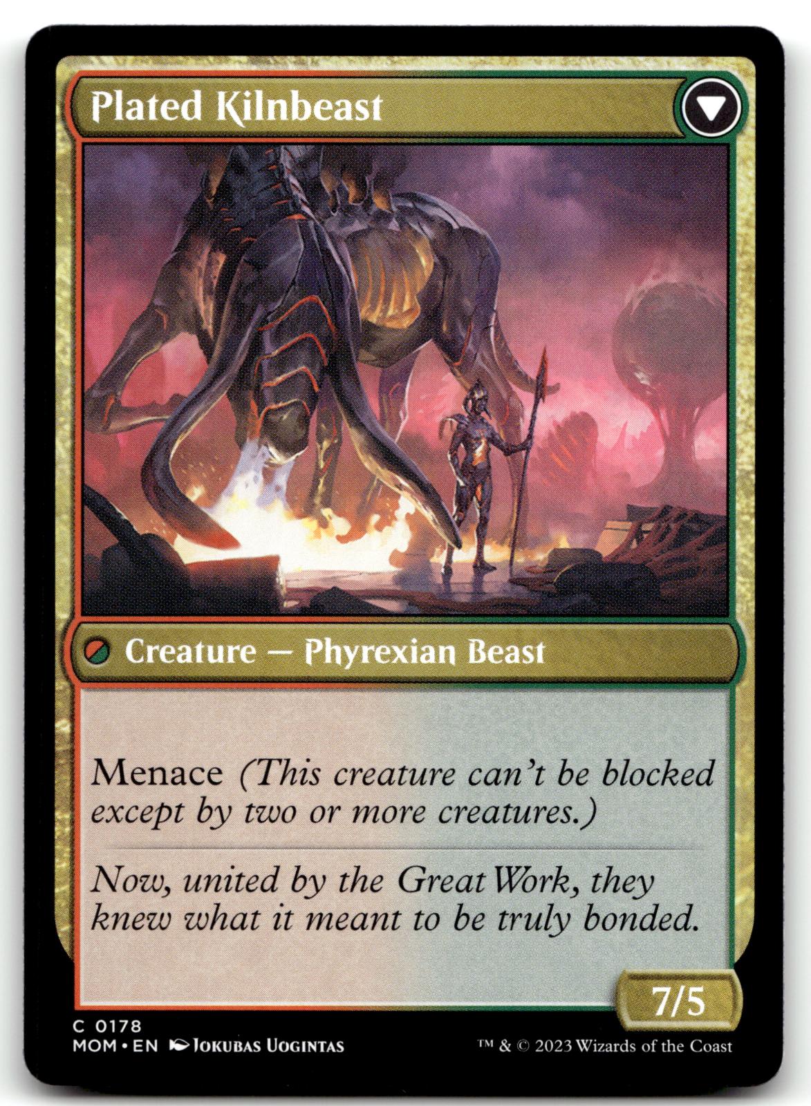 Bonded Herdbeast 178 Common March of the Machine Magic: The Gathering Near Mint