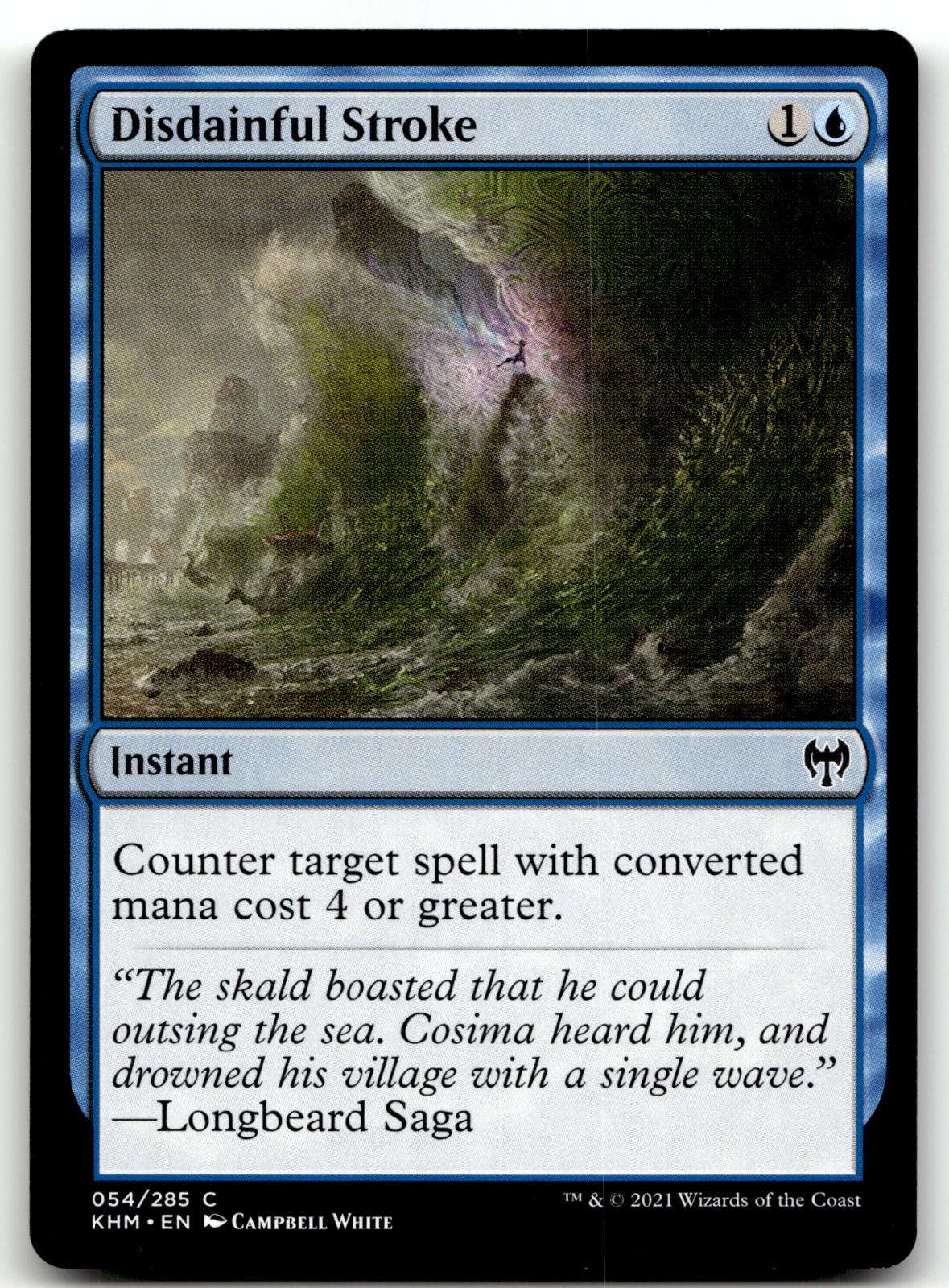 Disdainful Stroke 54 Common Kaldheim Magic: The Gathering Near Mint