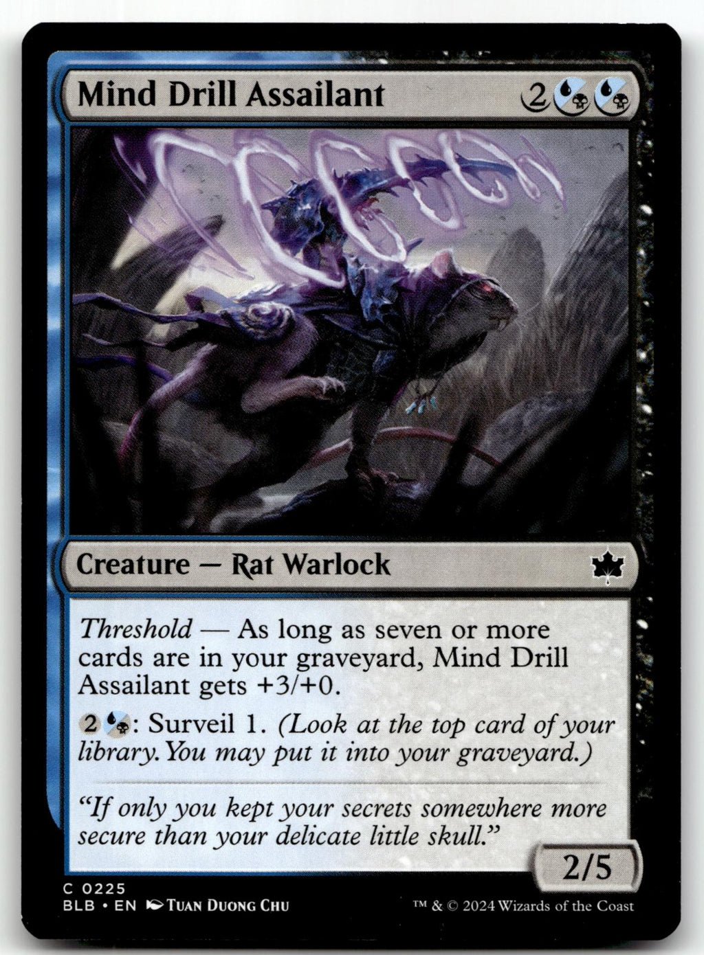 Mind Drill Assailant 225 Common Bloomburrow Magic: The Gathering Near Mint