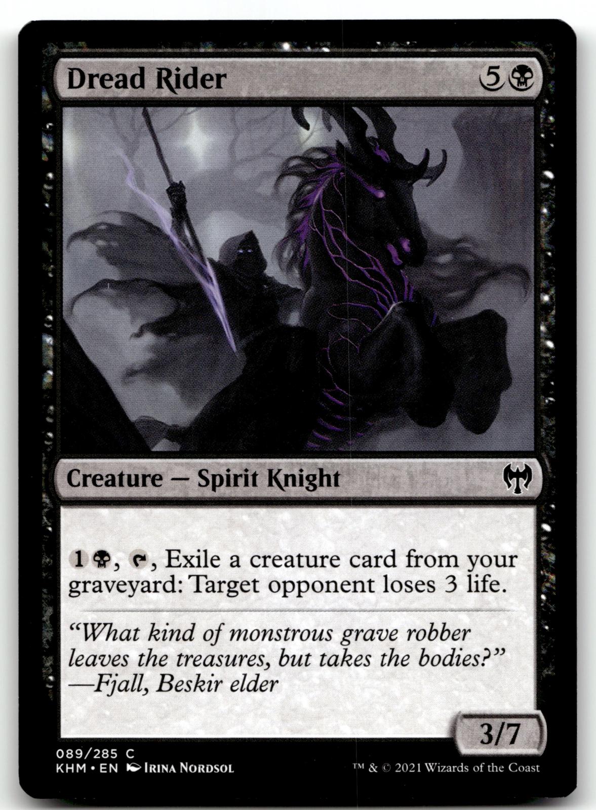 Dread Rider 89 Common Kaldheim Magic: The Gathering Near Mint