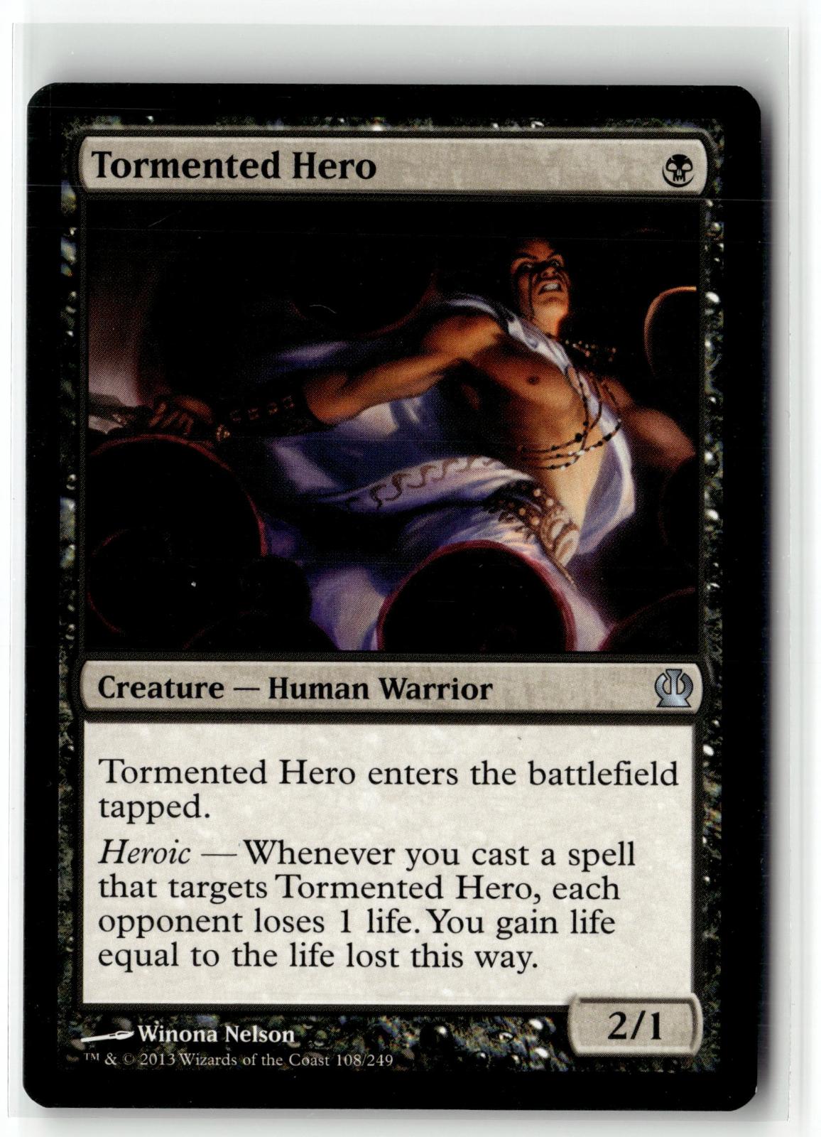 Tormented Hero 108 Uncommon Theros Magic: The Gathering Near Mint