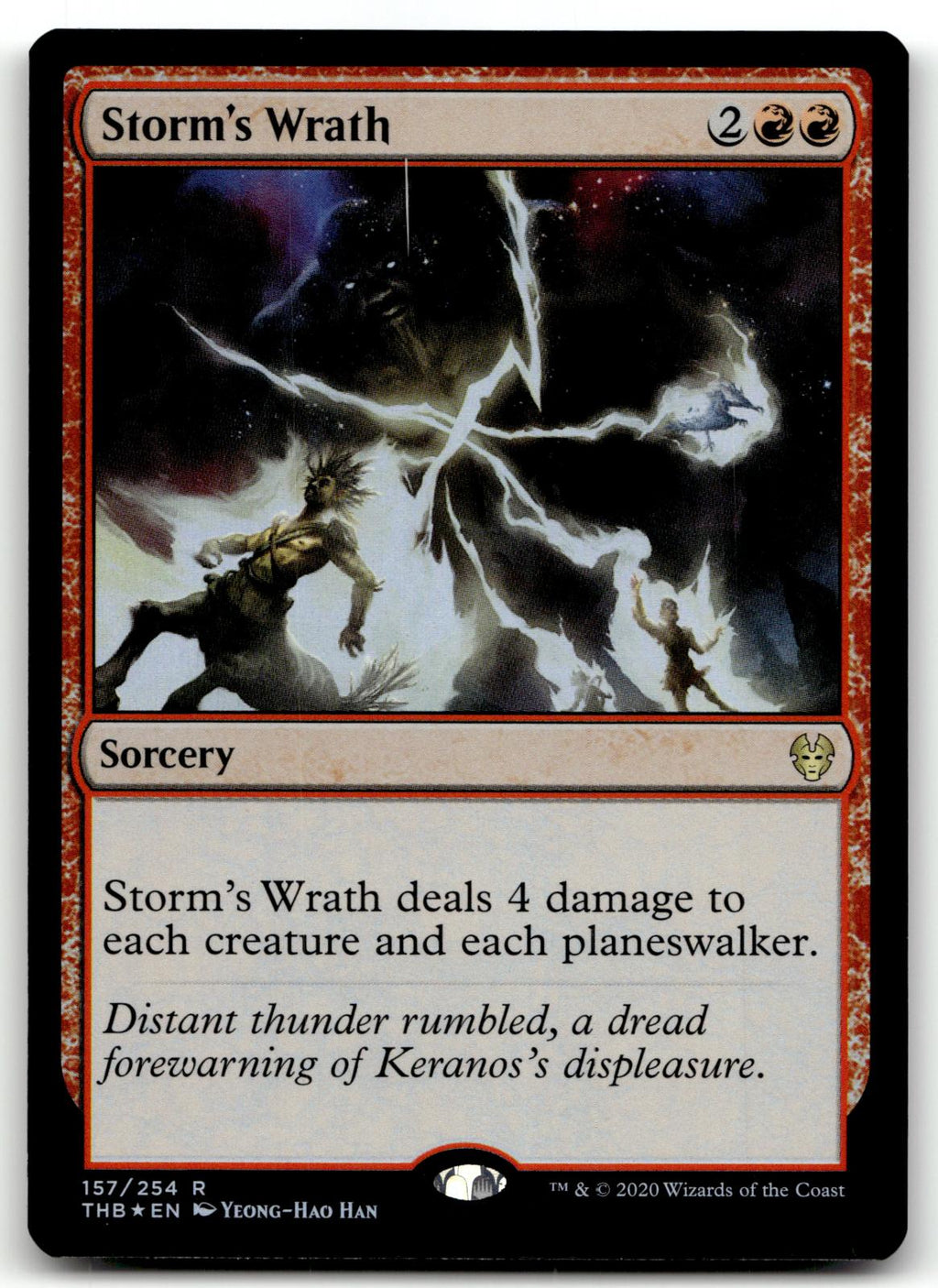 Storm's Wrath 157 Rare Theros Beyond Death Magic: The Gathering Foil Near Mint