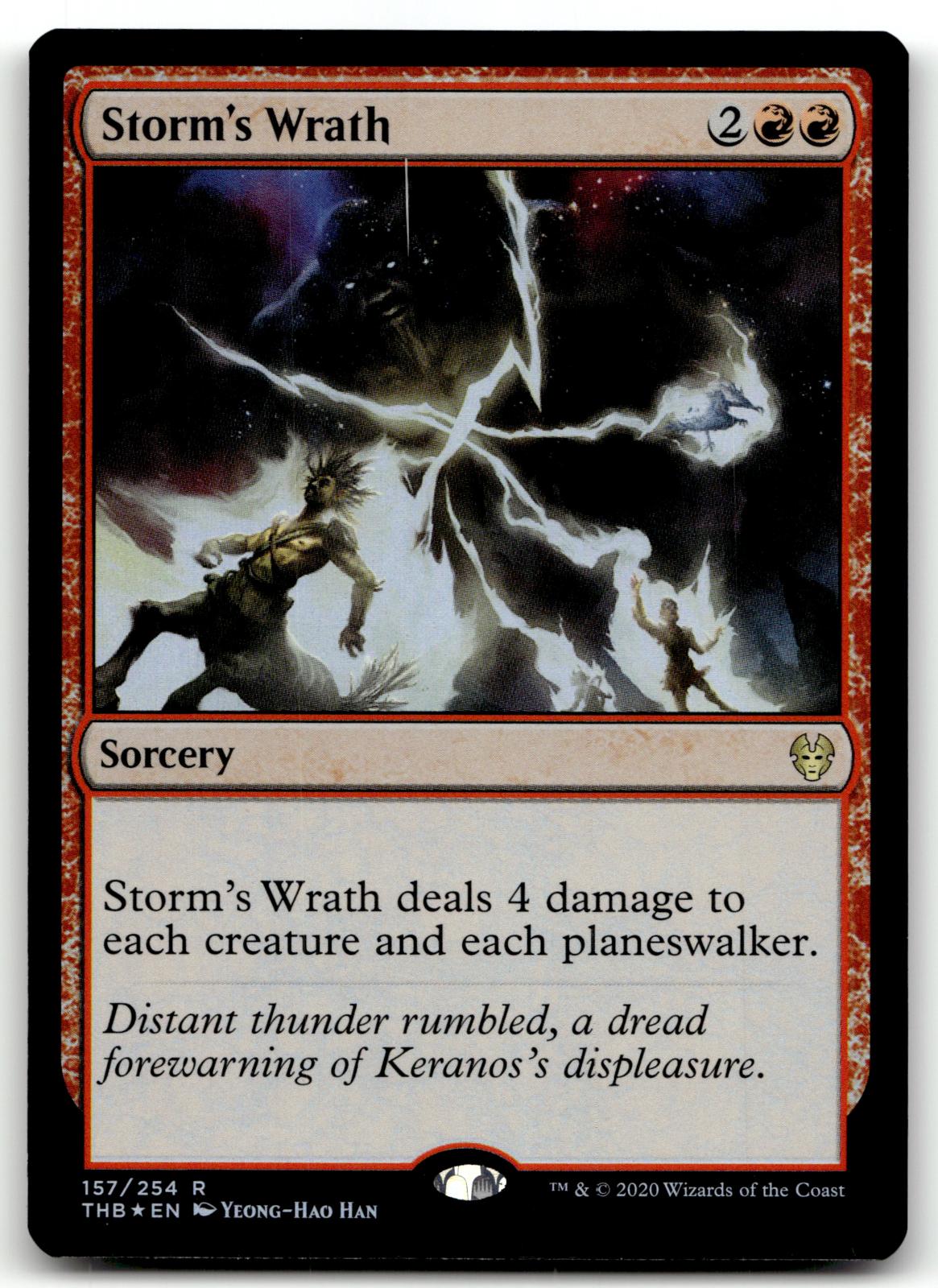 Storm's Wrath 157 Rare Theros Beyond Death Magic: The Gathering Foil Near Mint