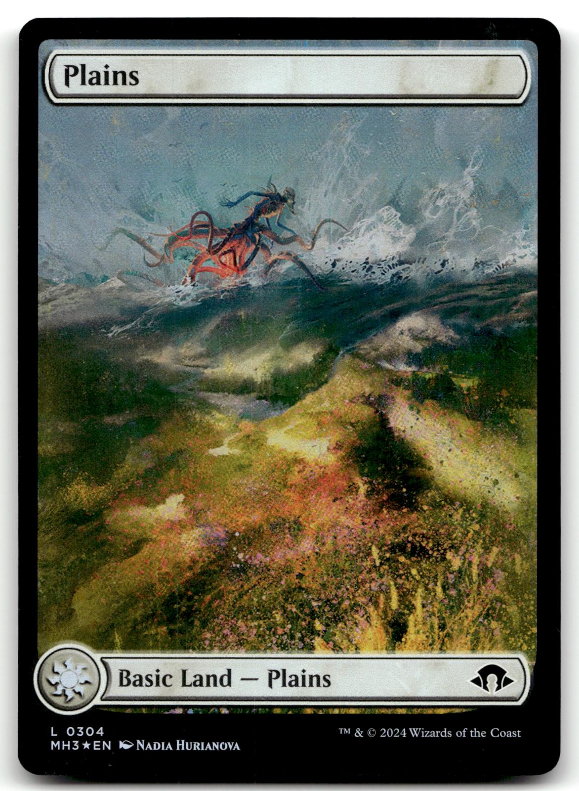 Plains (0304) 304 Land Modern Horizons 3 Magic: The Gathering Foil Near Mint