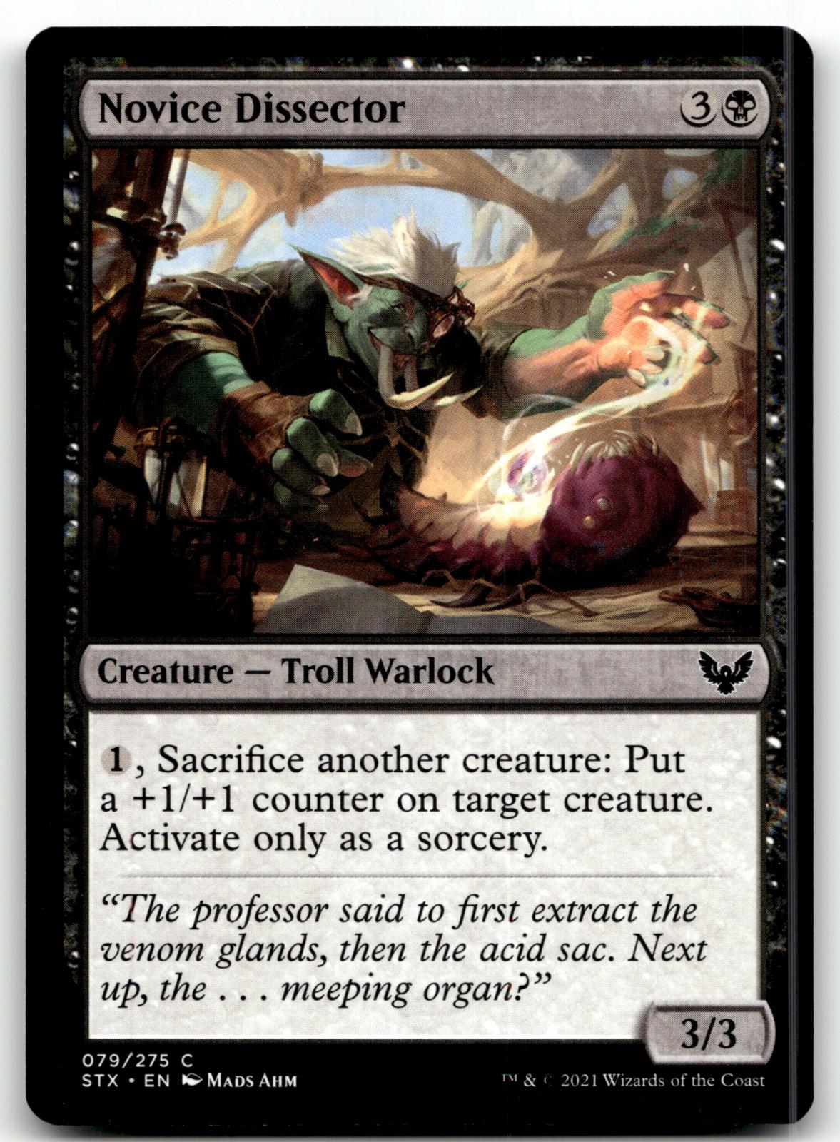 Novice Dissector 79 Common Strixhaven: School of Mages Magic: The Gathering NM