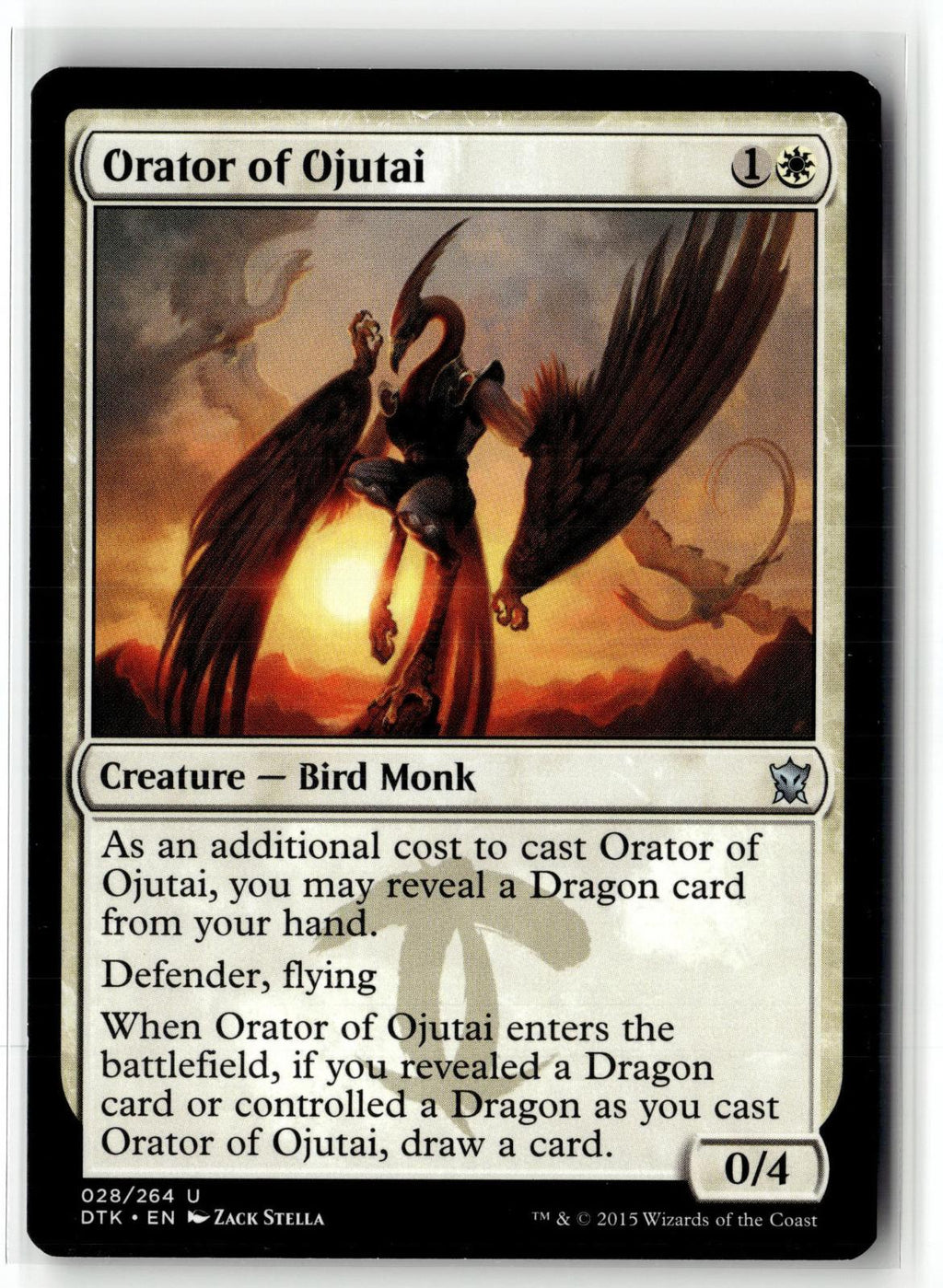 Orator of Ojutai 28 Uncommon Dragons of Tarkir Magic: The Gathering Near Mint