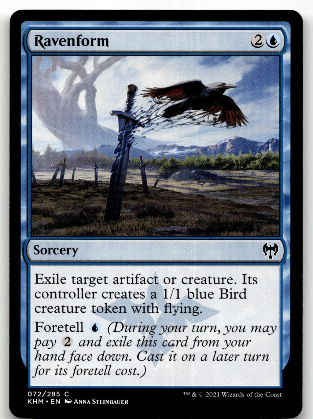 Ravenform 72 Common Kaldheim Magic: The Gathering Near Mint