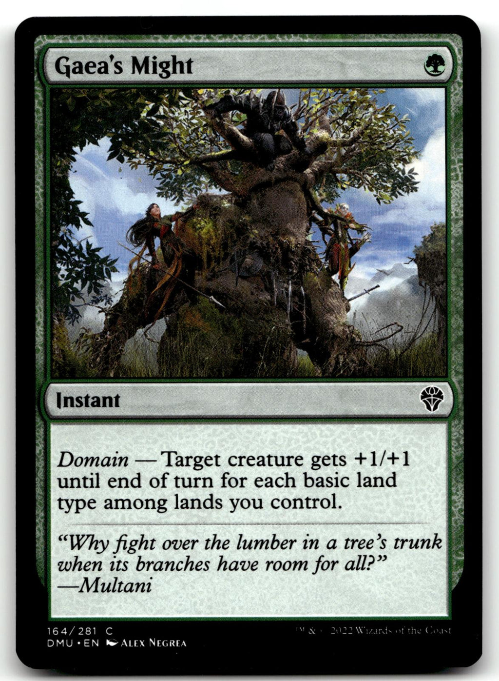 Gaea's Might 164 Common Dominaria United Magic: The Gathering Near Mint