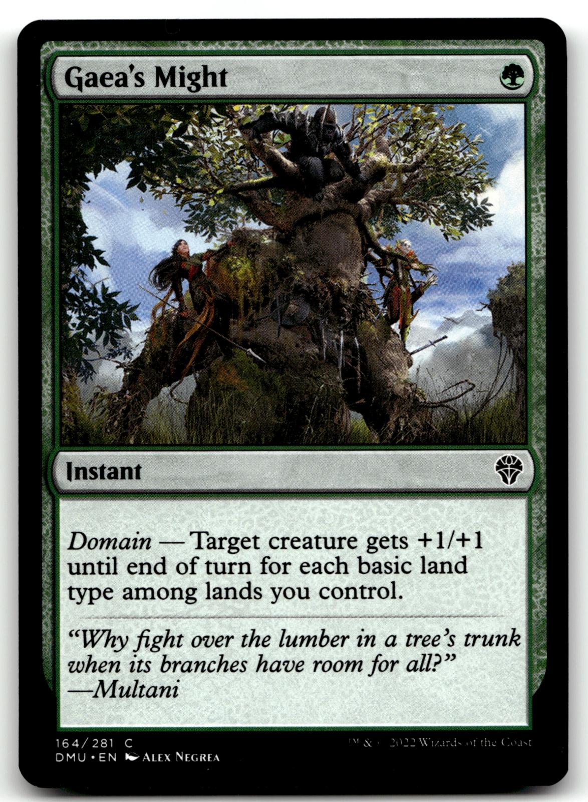 Gaea's Might 164 Common Dominaria United Magic: The Gathering Near Mint