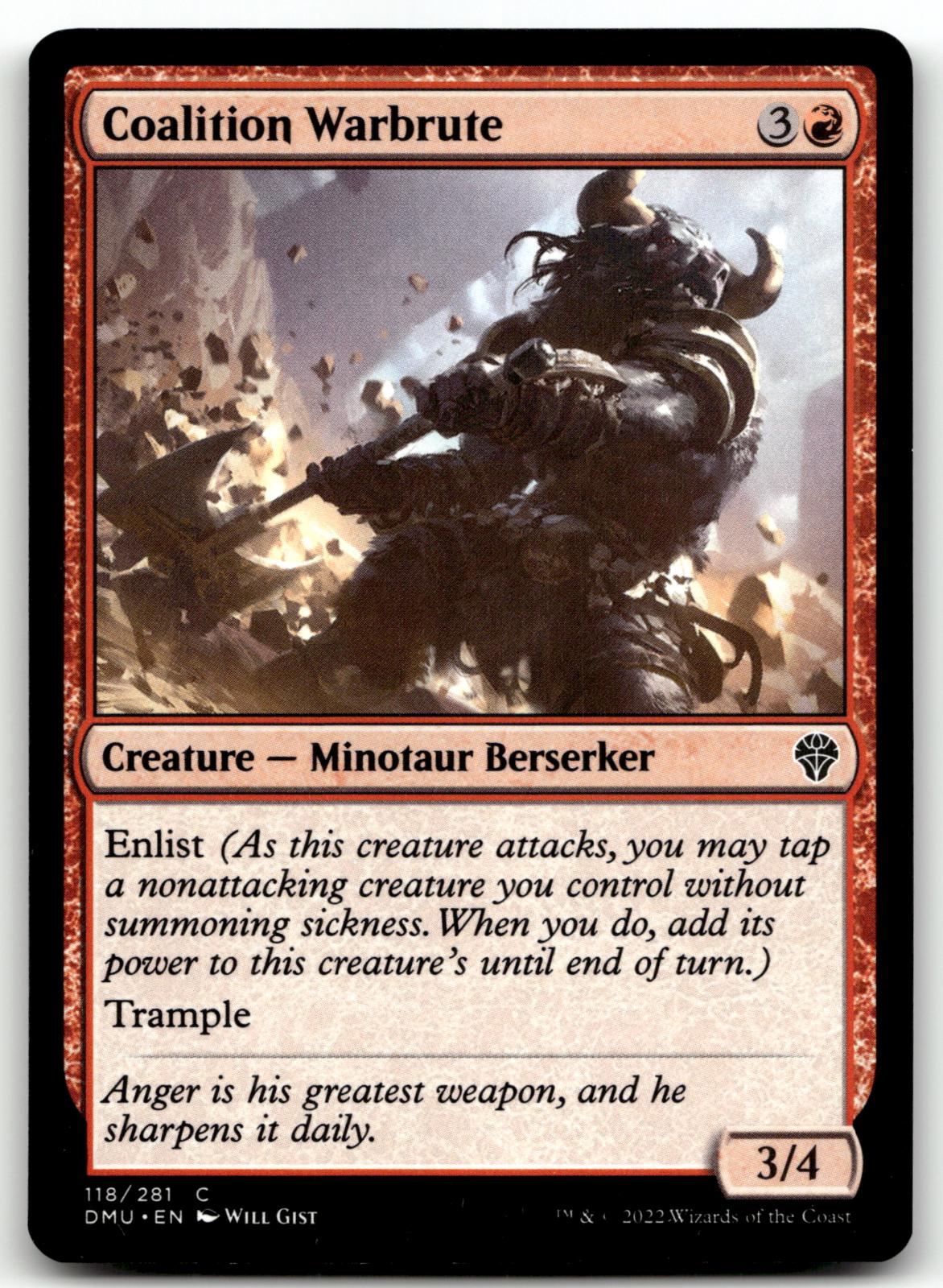 Coalition Warbrute 118 Common Dominaria United Magic: The Gathering Near Mint