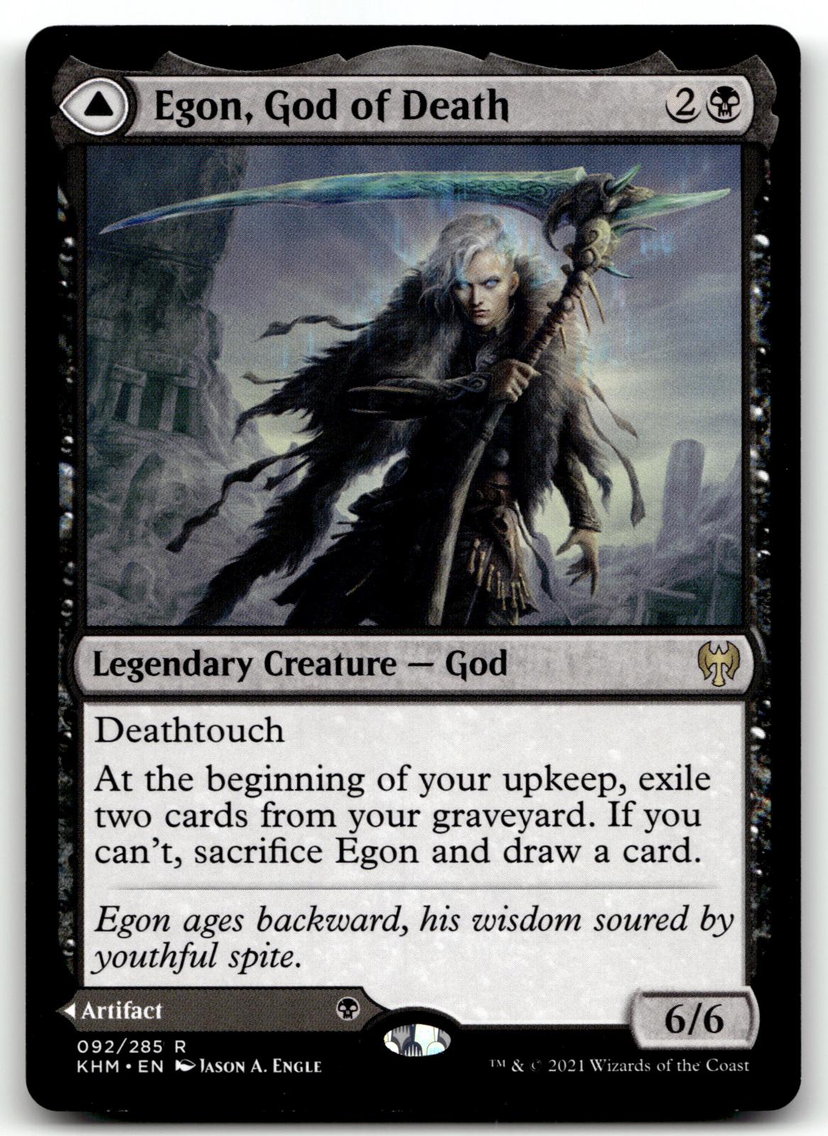 Egon, God of Death 92 Rare Kaldheim Magic: The Gathering Near Mint