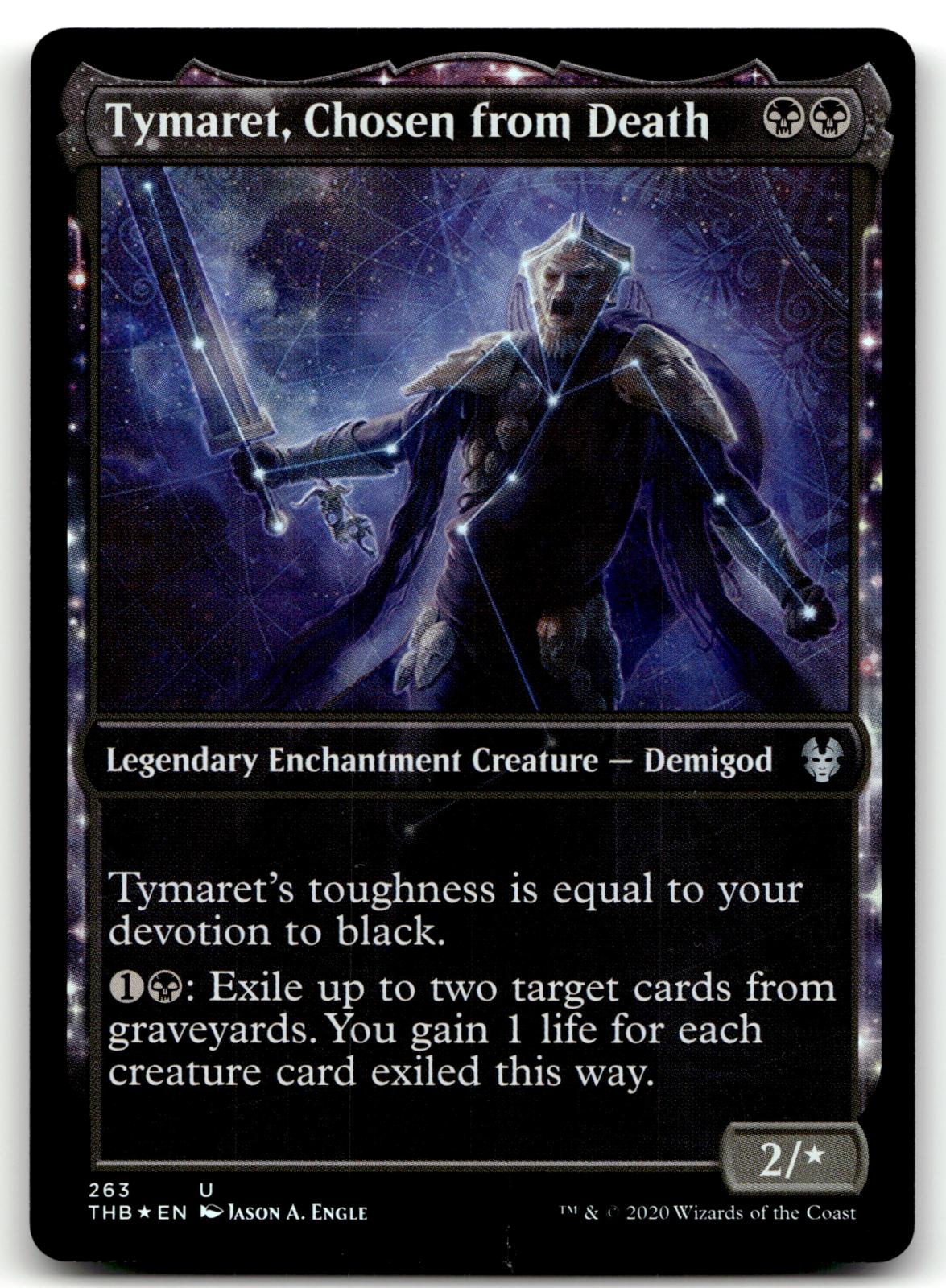 Tymaret, Chosen from Death (Showcase) 263 Theros Beyond Death Magic: The Gathering Foil NM