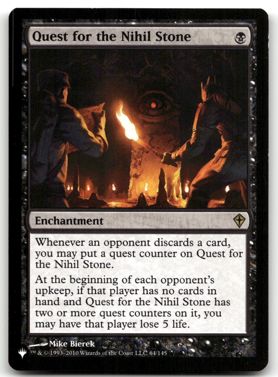 Quest for the Nihil Stone 64 Rare Worldwake Magic: The Gathering Near Mint