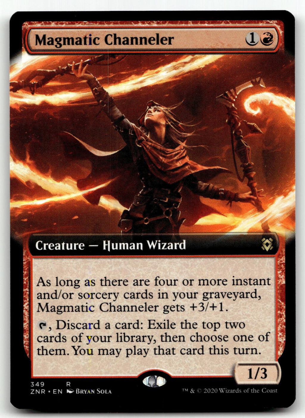 Magmatic Channeler (Extended Art) 349 Zendikar Rising Magic: The Gathering NM