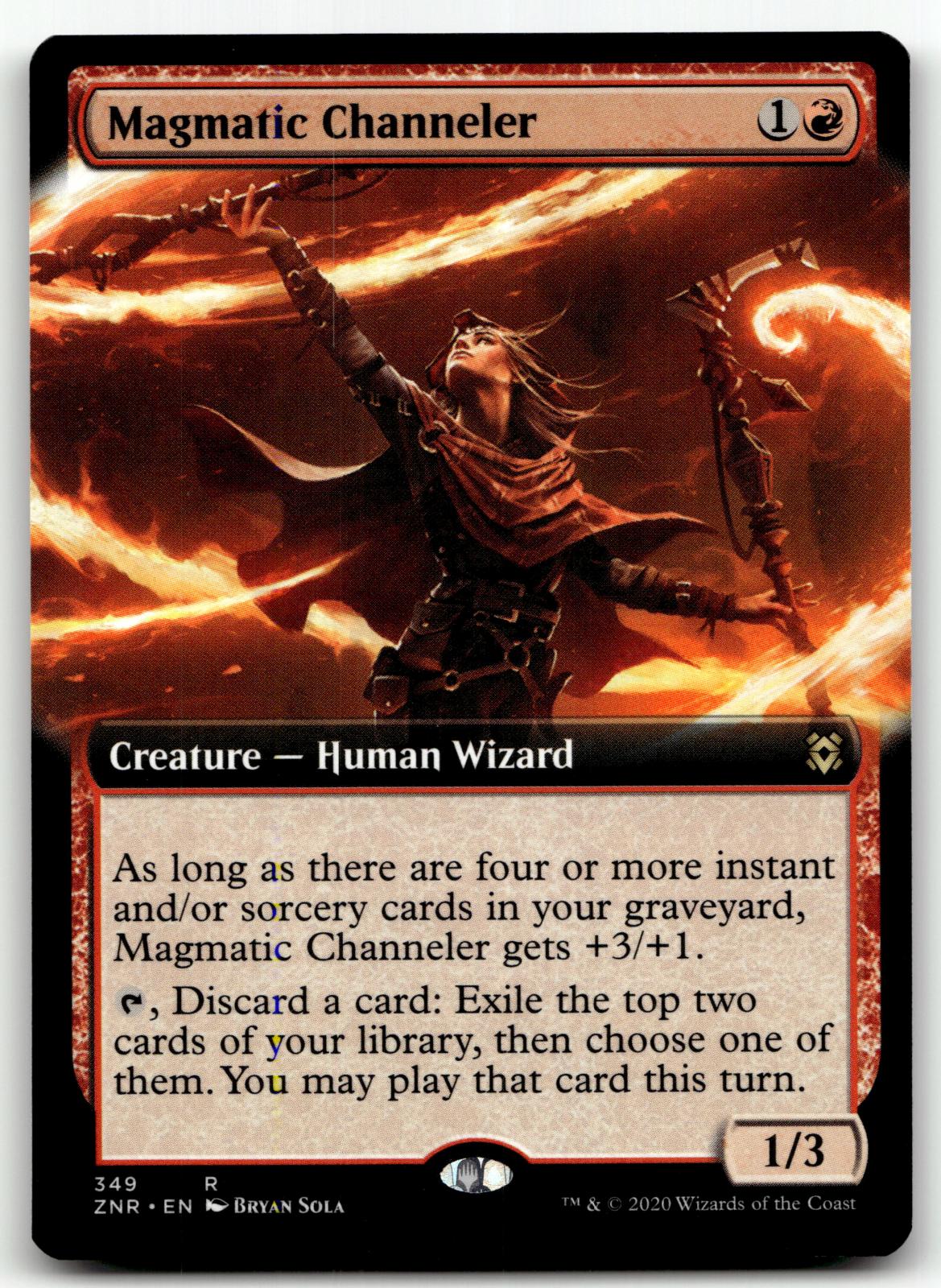 Magmatic Channeler (Extended Art) 349 Zendikar Rising Magic: The Gathering NM