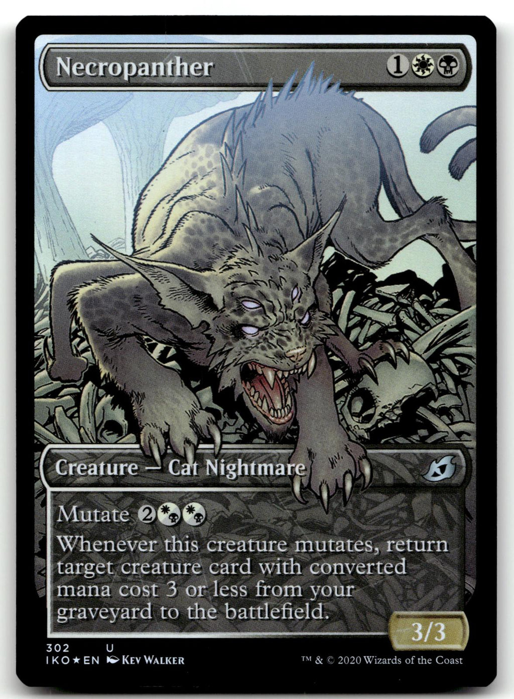 Necropanther (Showcase) 302 Ikoria: Lair of Behemoths Magic: The Gathering Foil NM