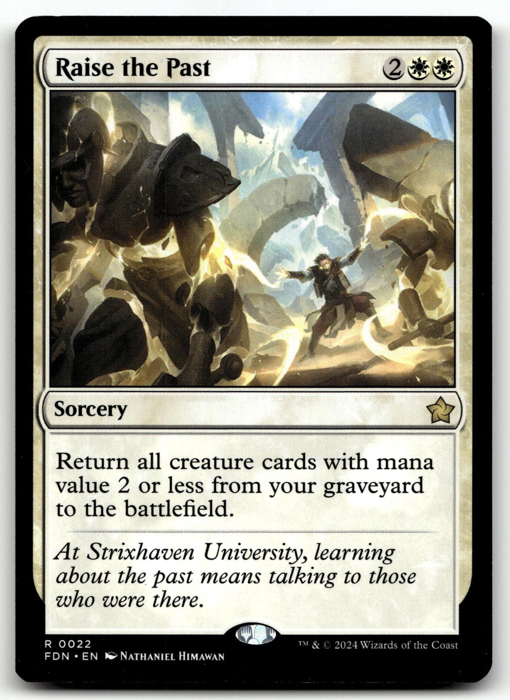 Raise the Past 22 Rare Foundations Magic: The Gathering Near Mint