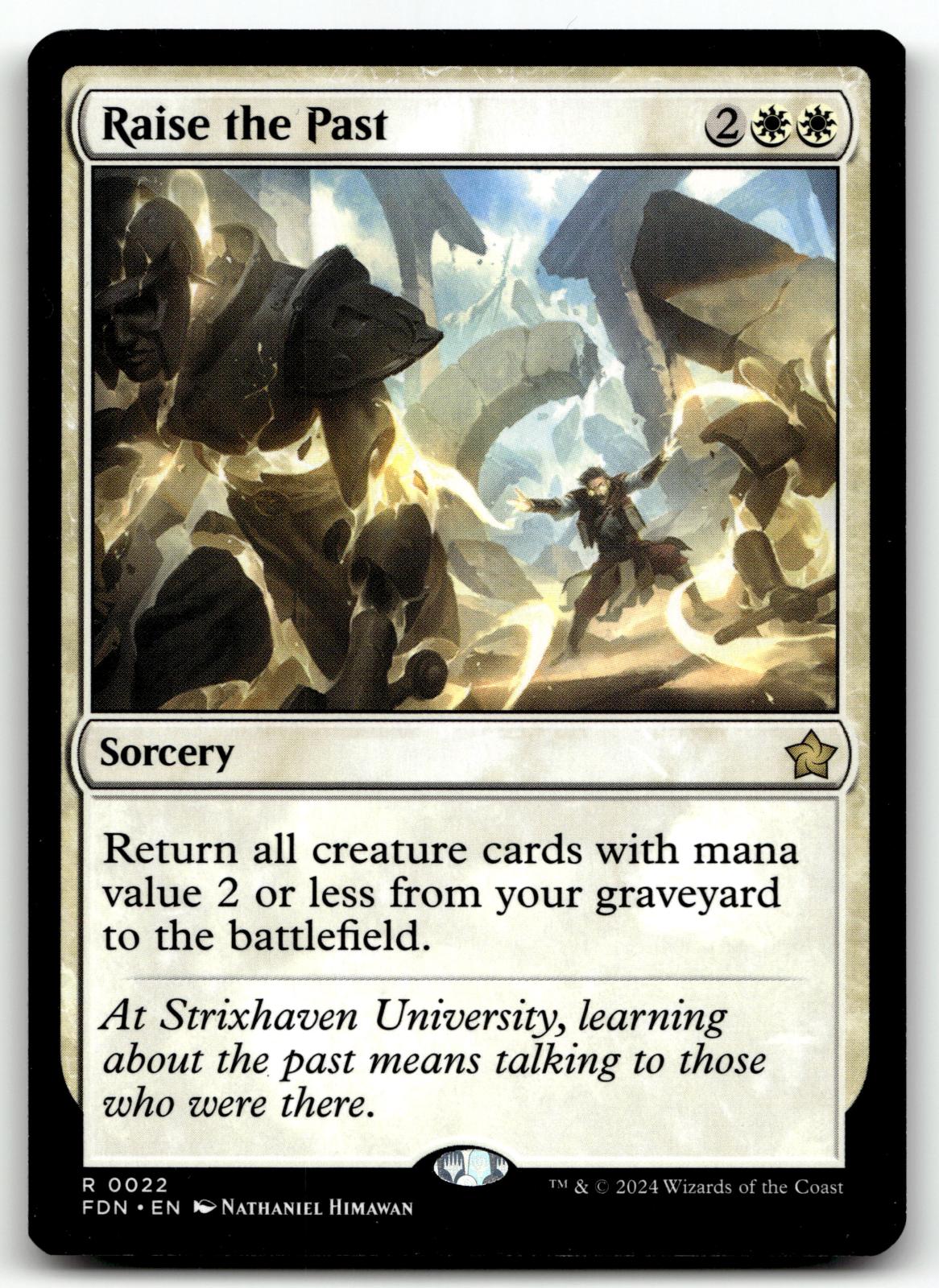 Raise the Past 22 Rare Foundations Magic: The Gathering Near Mint