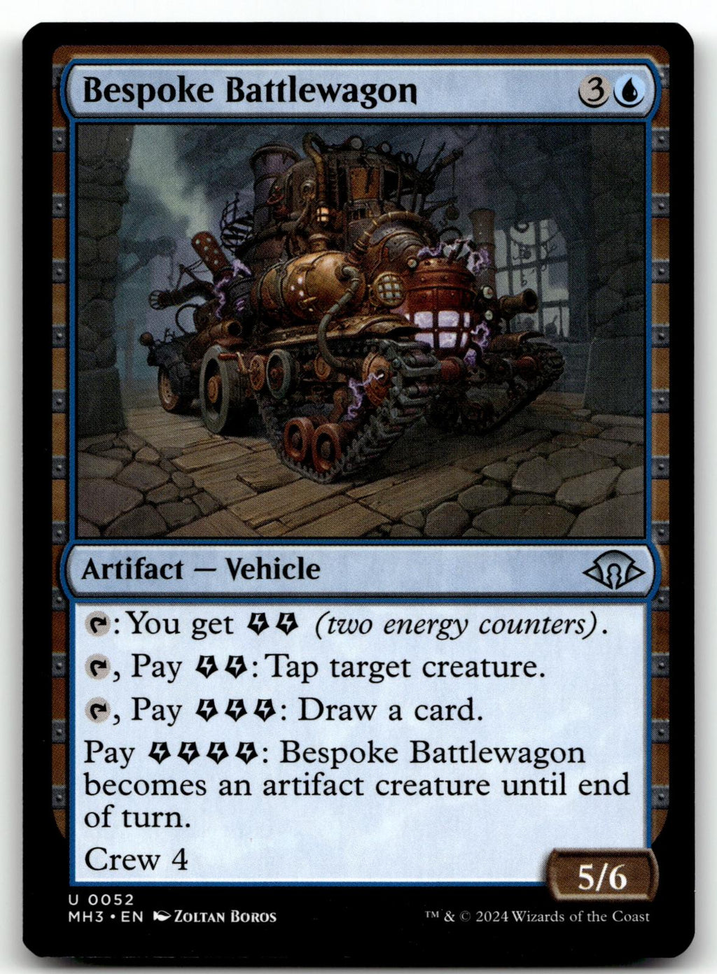 Bespoke Battlewagon 52 Uncommon Modern Horizons 3 Magic: The Gathering Near Mint