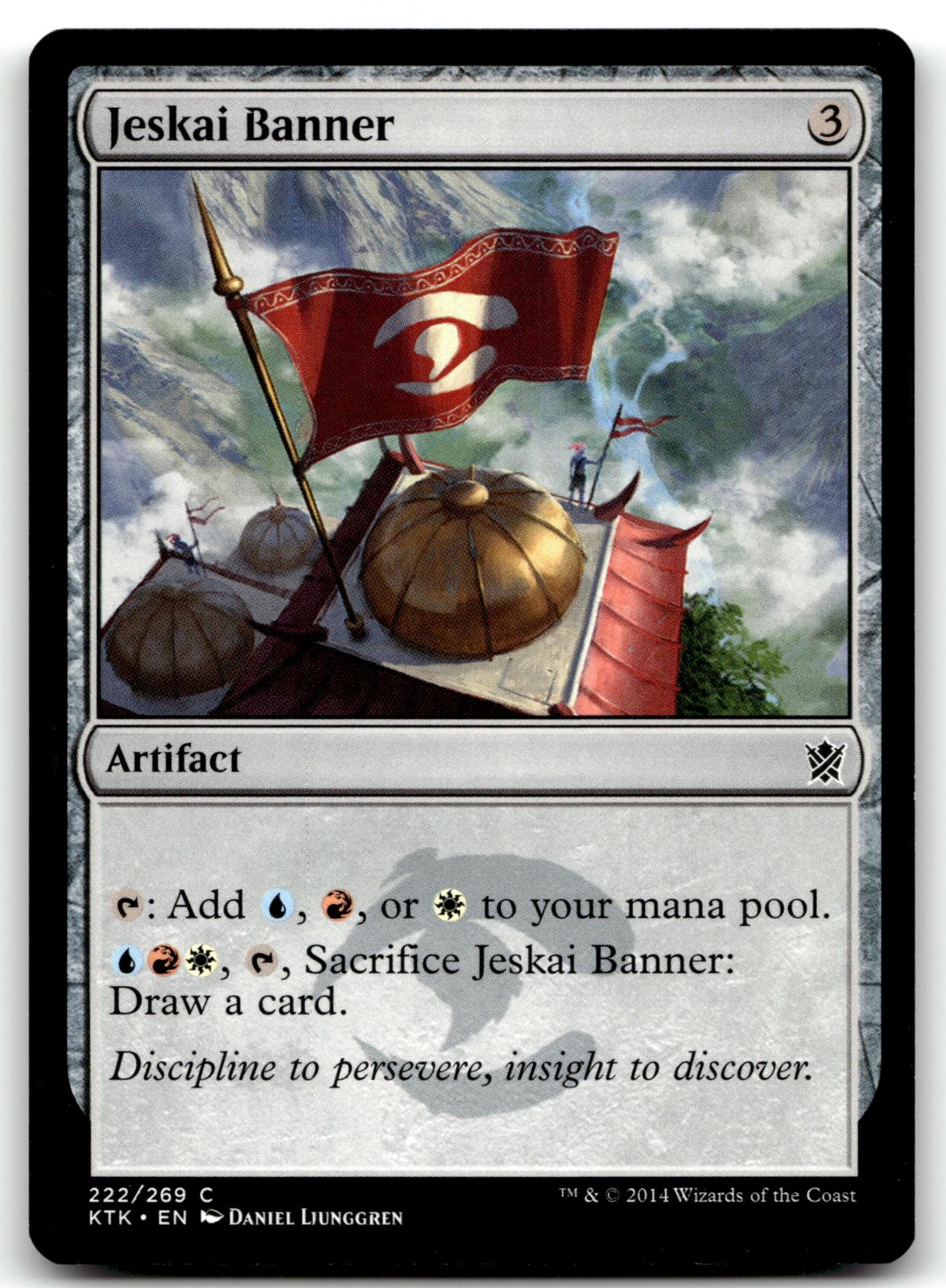 Jeskai Banner 222 Common Khans of Tarkir Magic: The Gathering Near Mint