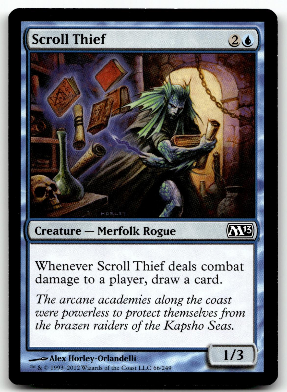 Scroll Thief 66 Common Magic 2013 (M13) Magic: The Gathering Near Mint